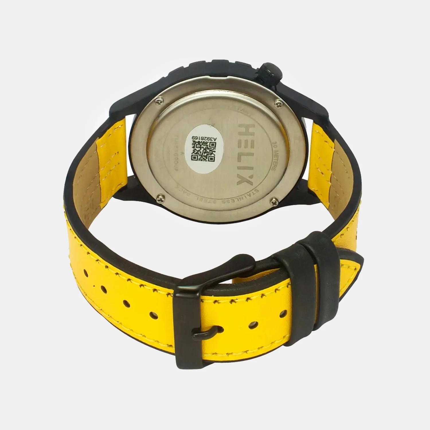 Men Quartz Yellow Dial Analog Leather Watch TW052HG05 - Image 5