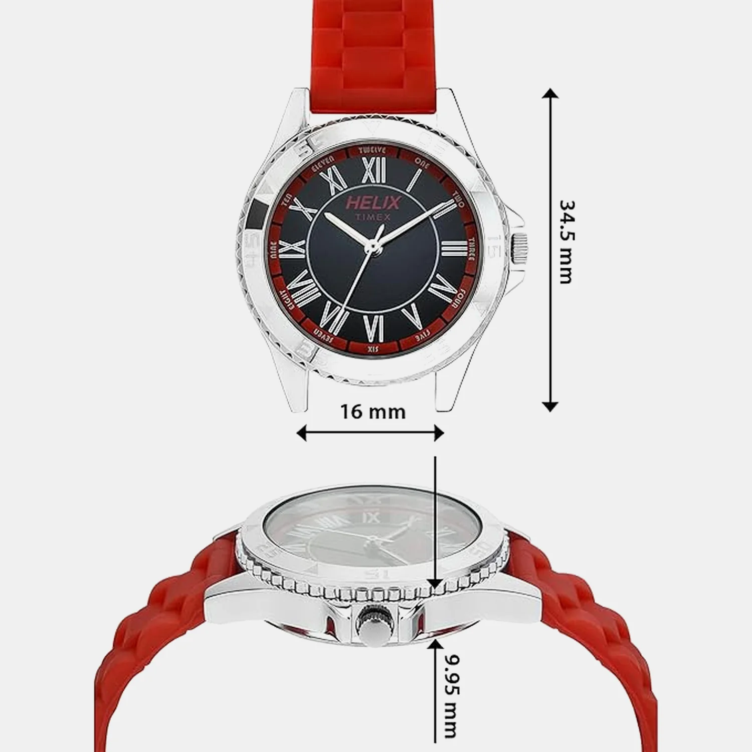 Women Quartz Grey Dial Analog Silicone Watch TW035HL01 - Image 4