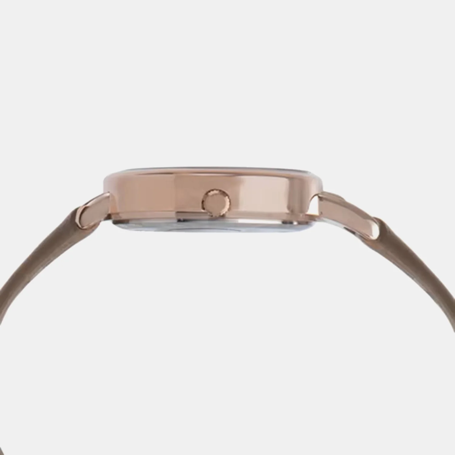 Women Quartz Rose Gold Dial Analog Leather Watch TW064HL01T - Image 3