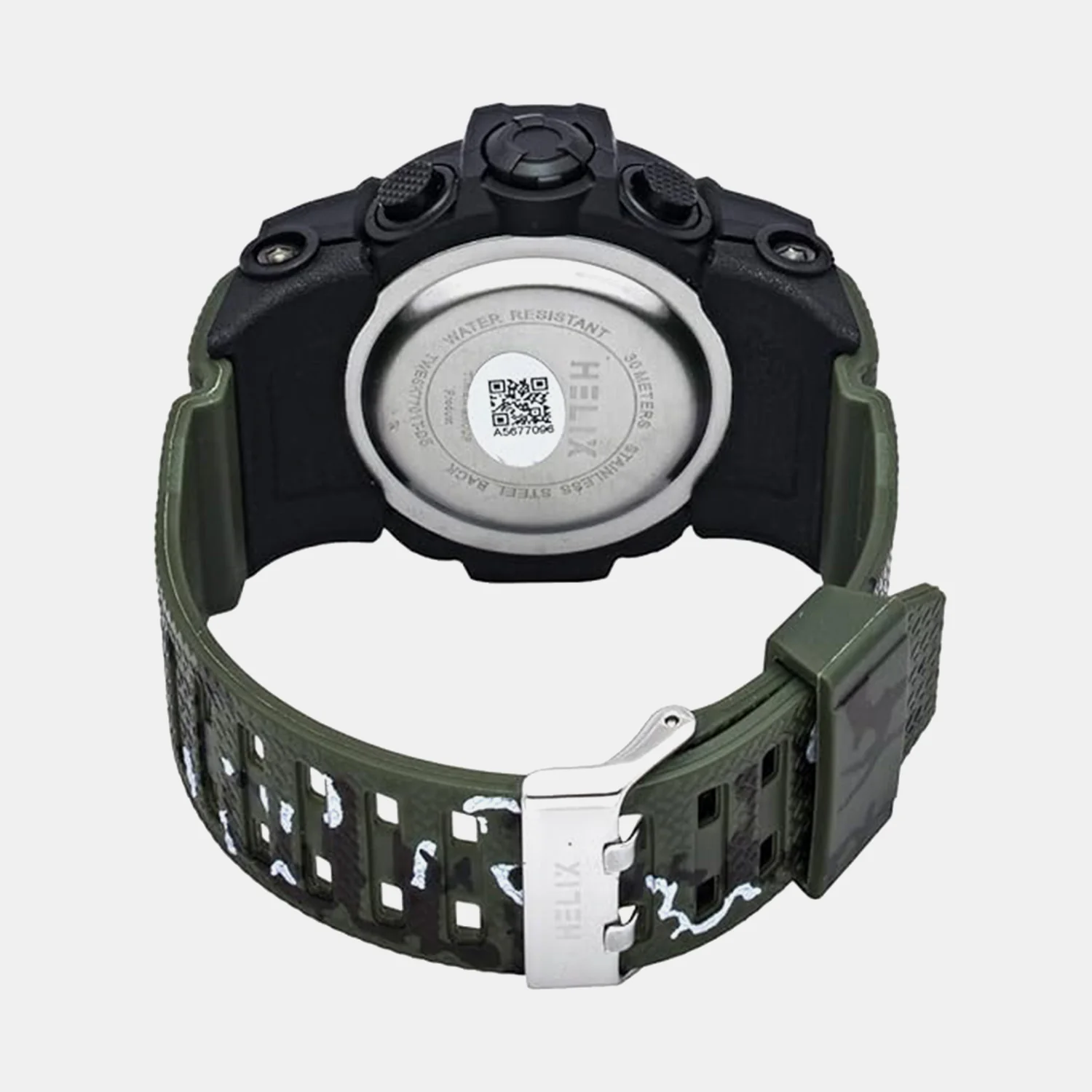 Men Quartz Black Dial Analog-Digital Silicone Watch TWESK7701T - Image 4