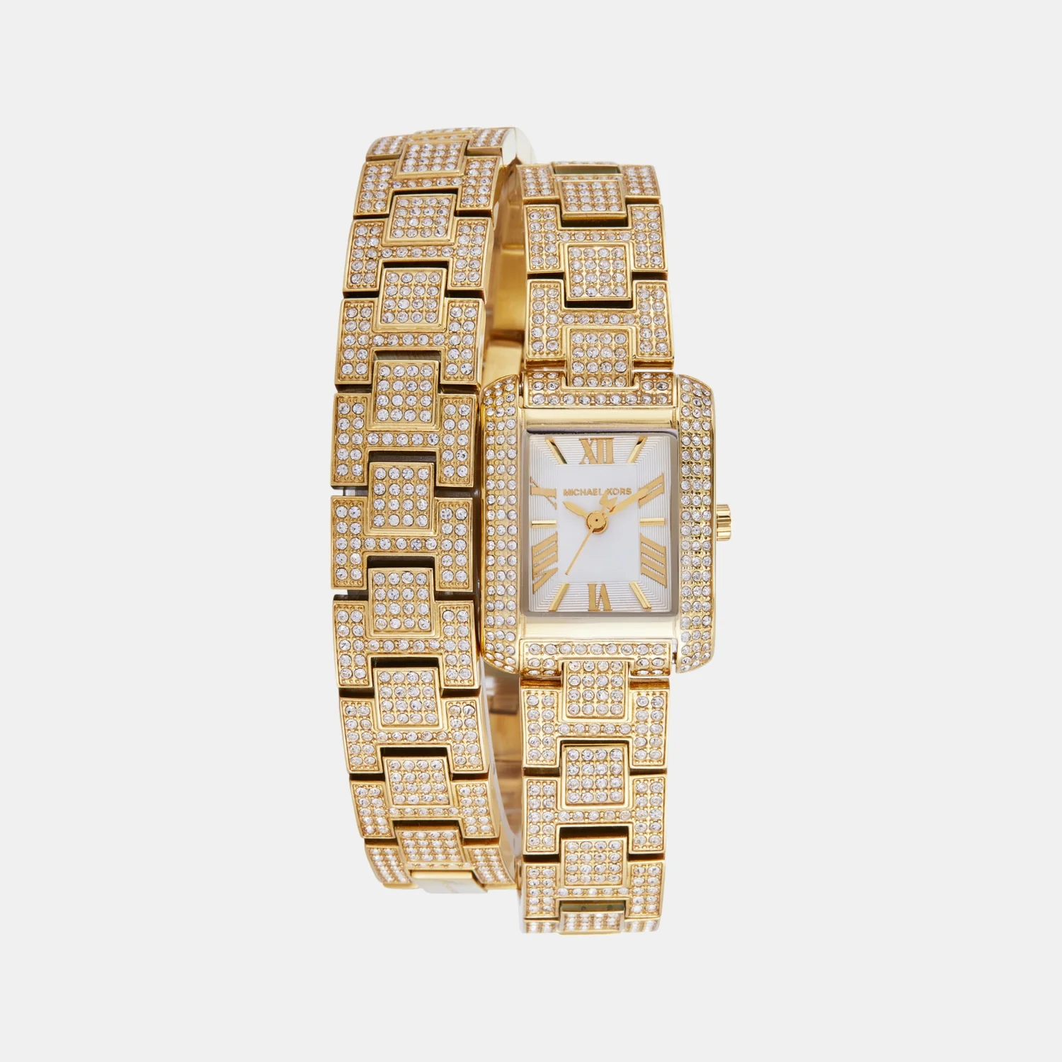 Emery Women Quartz White Dial Analog Stainless Steel Watch MK4835 - Image 3