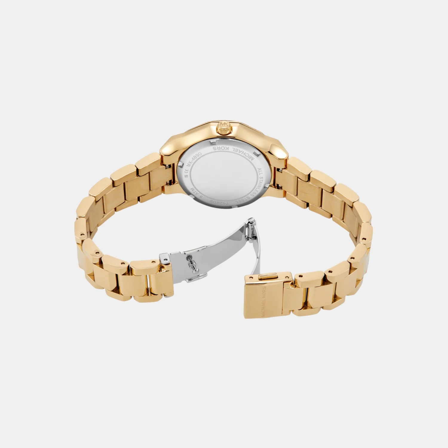 Raquel Women Quartz Silver Dial Analog Stainless Steel Watch MK4890 - Image 8