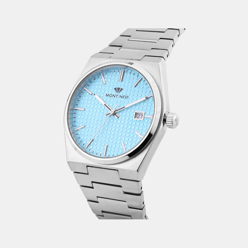 Men Quartz Blue Dial Analog Metal Watch G3509E-M1118 - Image 3