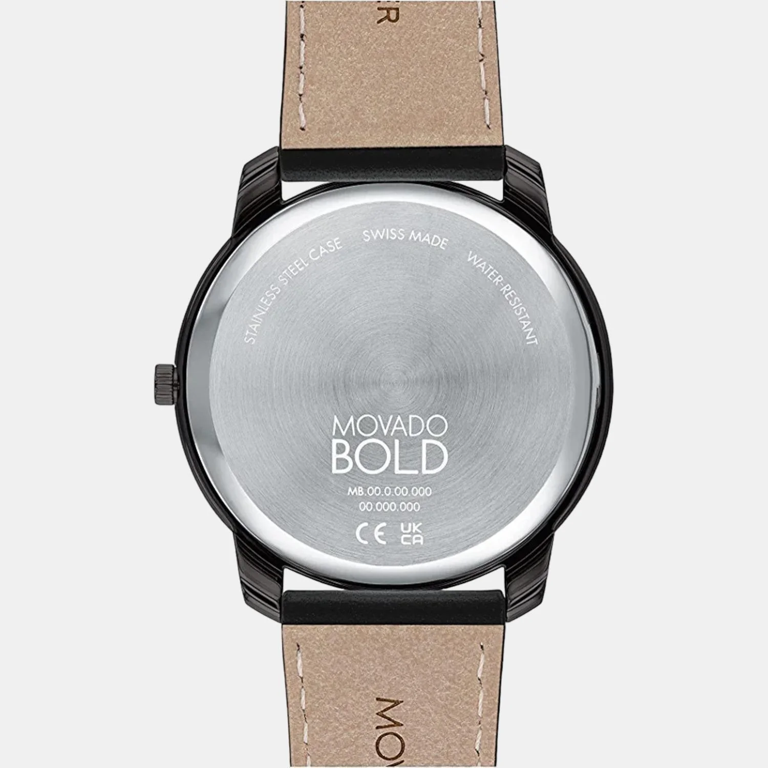 Bold Thin Men Quartz Black Dial Analog Leather Watch 3600831 - Image 3