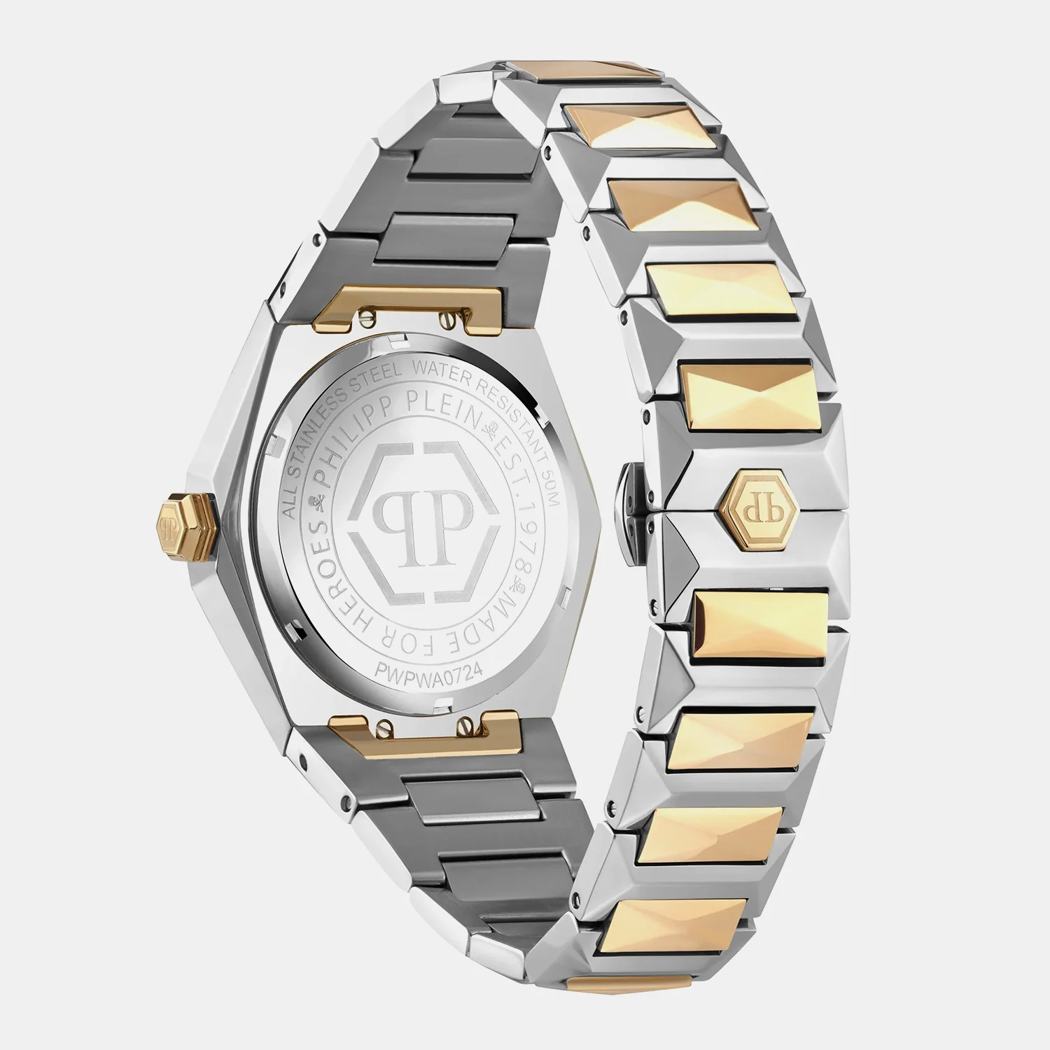 Men Quartz Green Dial Analog Stainless Steel Watch PWPWA0724 - Image 4