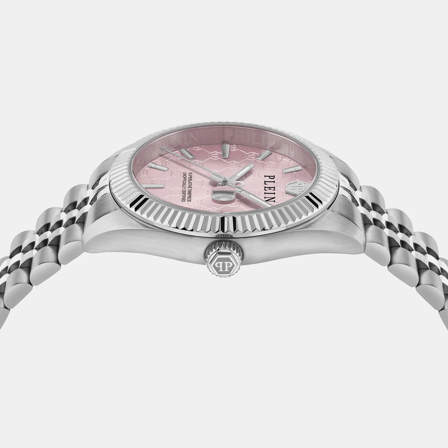 Women Quartz Pink Dial Analog Stainless Steel Watch PWYFA0826 - Image 3