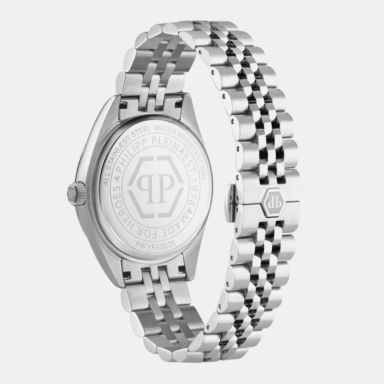 Women Quartz Pink Dial Analog Stainless Steel Watch PWYFA0826 - Image 4