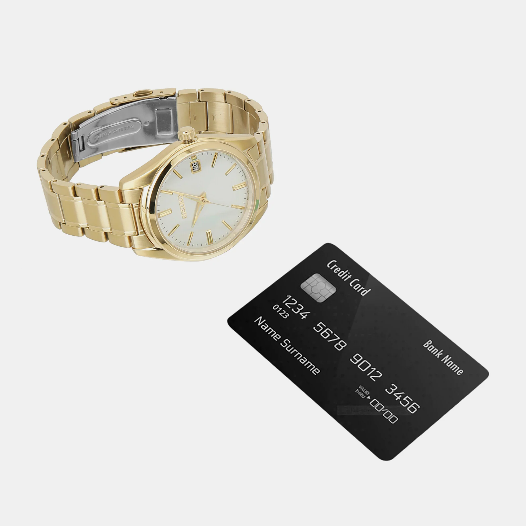 Dress Men Quartz White Dial Analog Stainless Steel Watch SUR314P1 - Image 6