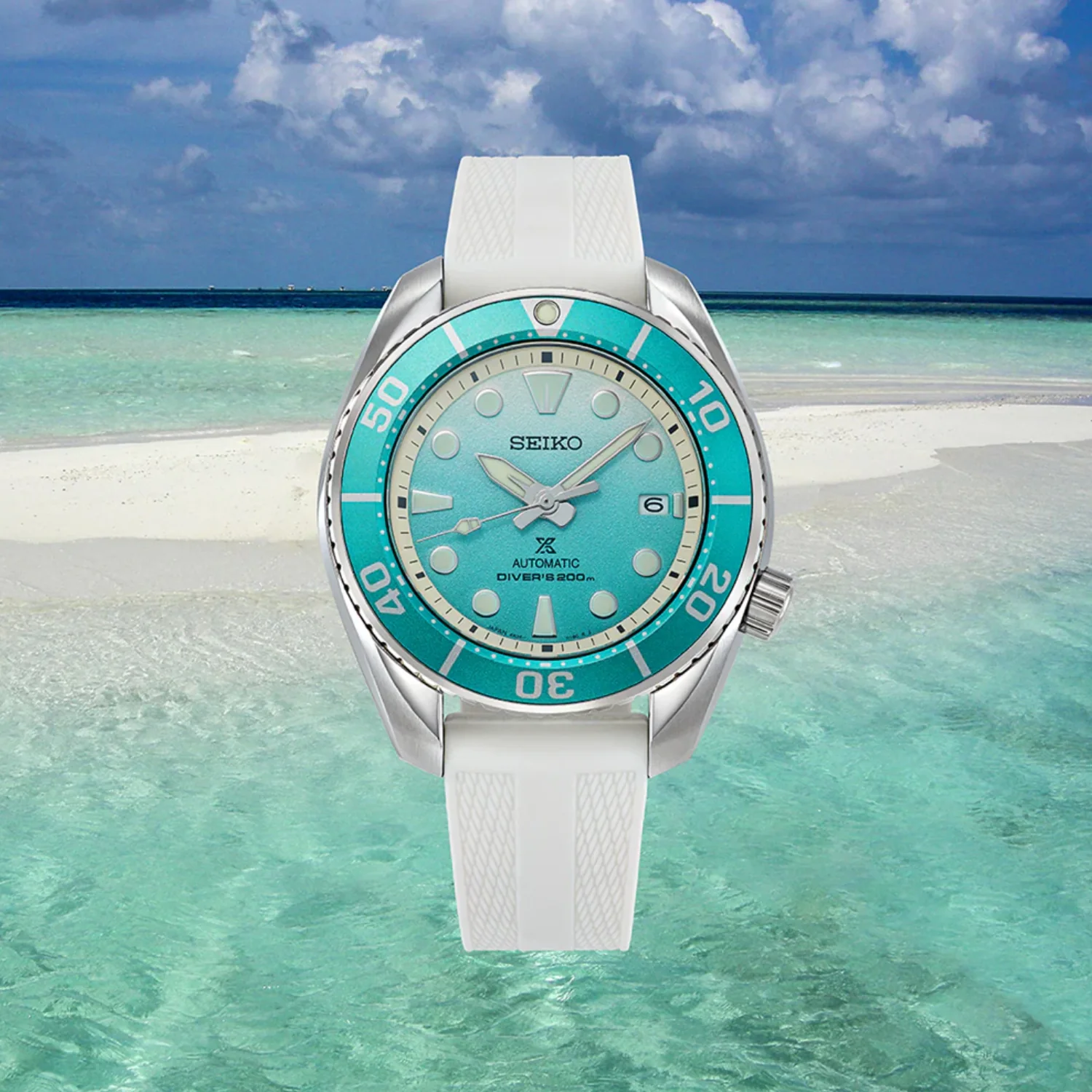 Prospex Asia Pacific 'Sand Bank' Limited Edition Automatic Analog Silicone Watch  SPB539J1 - Image 4