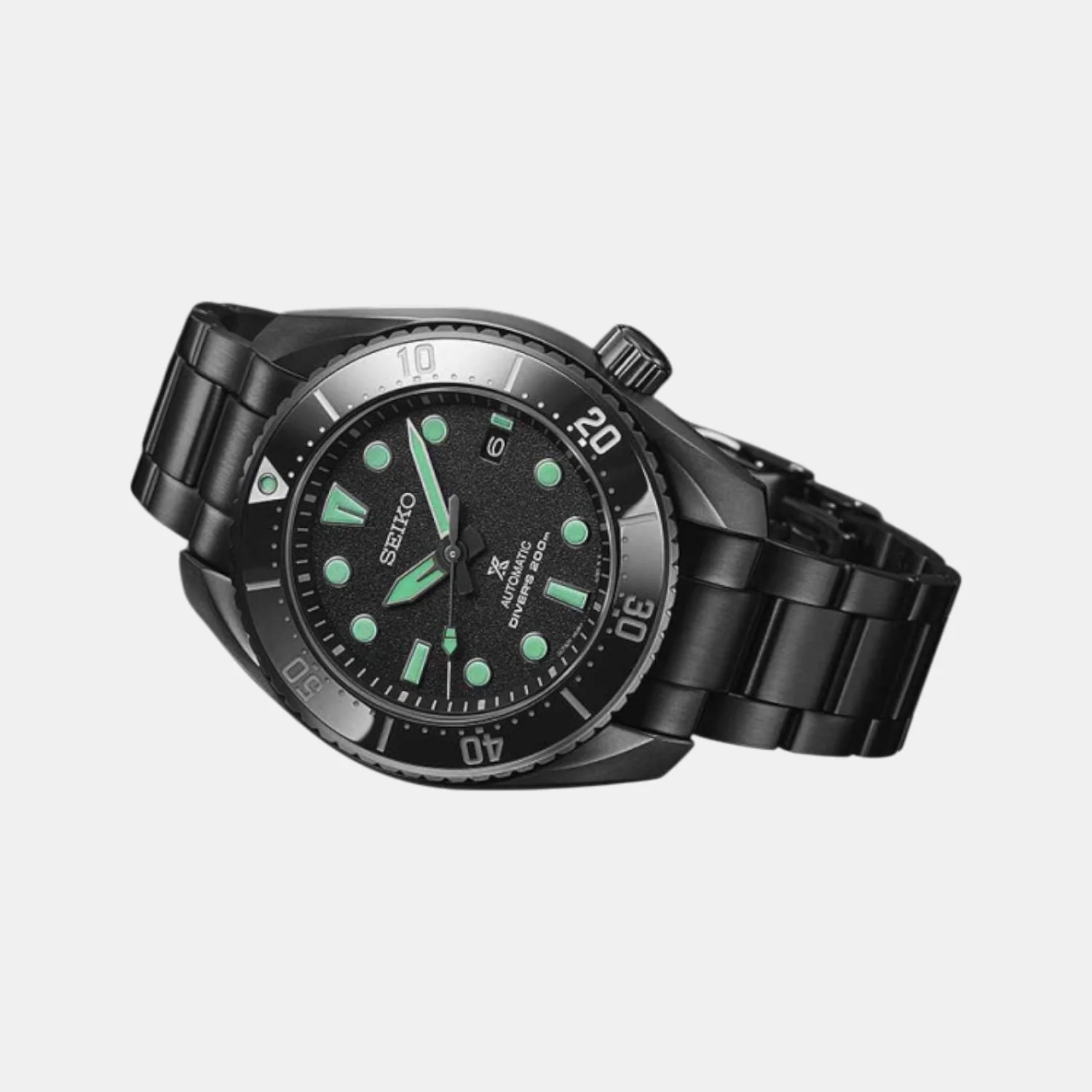 Prospex Diver’s Watch Men Automatic Black Dial Analog Stainless Steel Watch SPB433J1 - Image 4