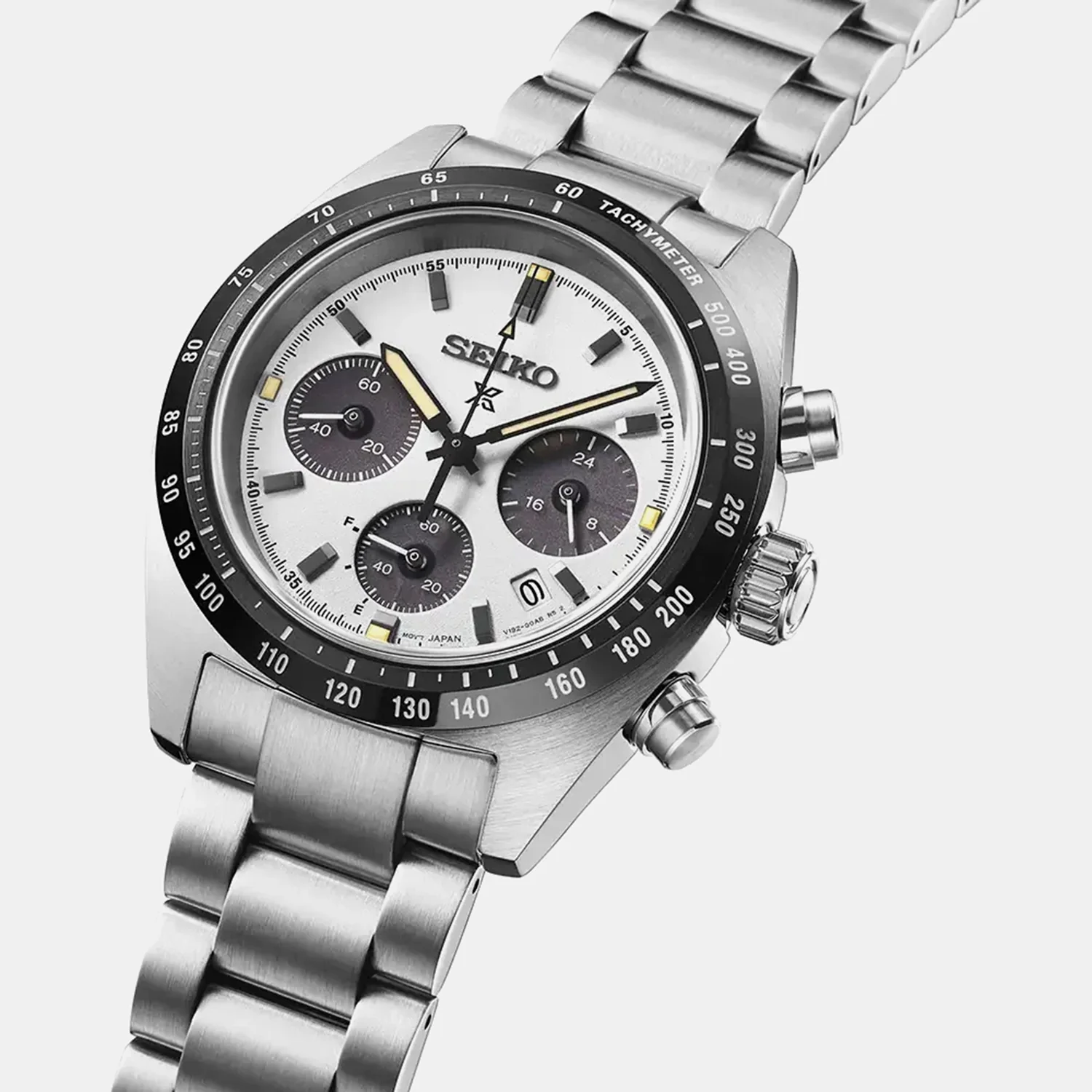 Prospex Men Solar White Dial Chronograph Stainless Steel Watch SSC961P1 - Image 3