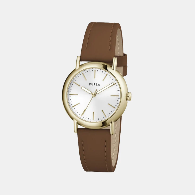 Sleek Women Quartz Silver Dial Analog Leather Watch WW00024003L2 - Image 3