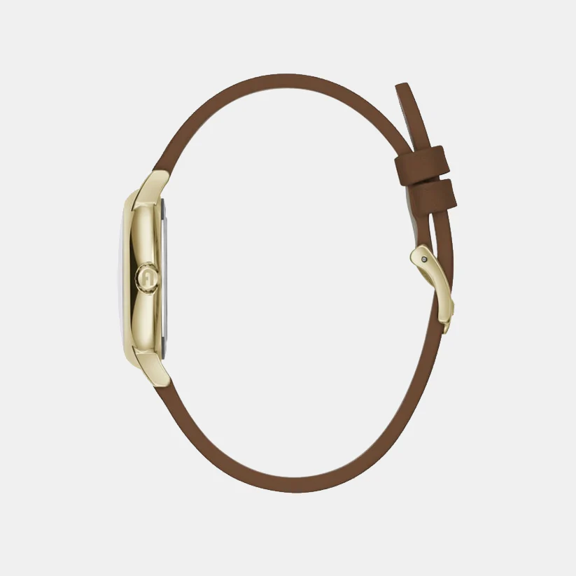 Sleek Women Quartz Silver Dial Analog Leather Watch WW00024003L2 - Image 4