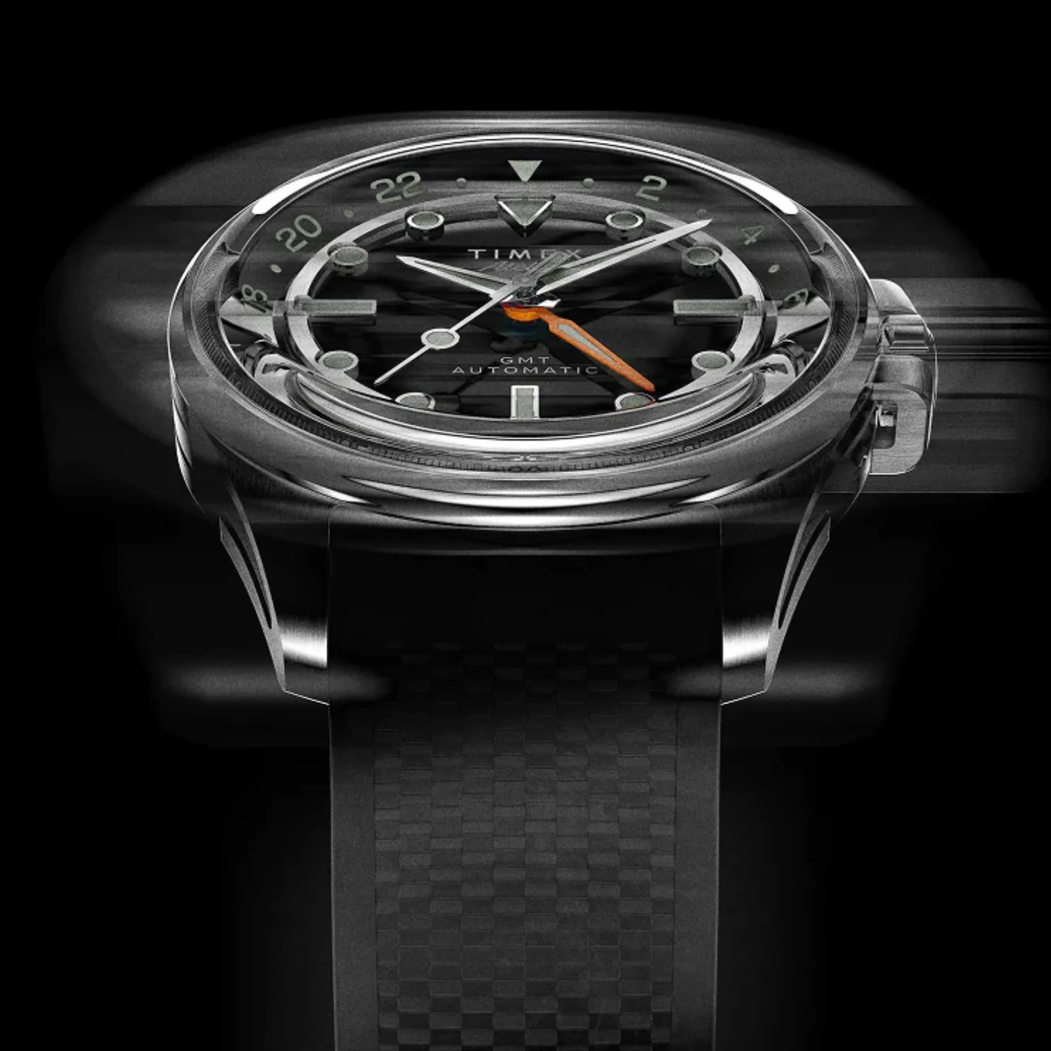 Atelier GMT24 M1a Men Automatic Black Dial Analog NBR Synthetic Rubber Watch TW2Y724004A - Image 6