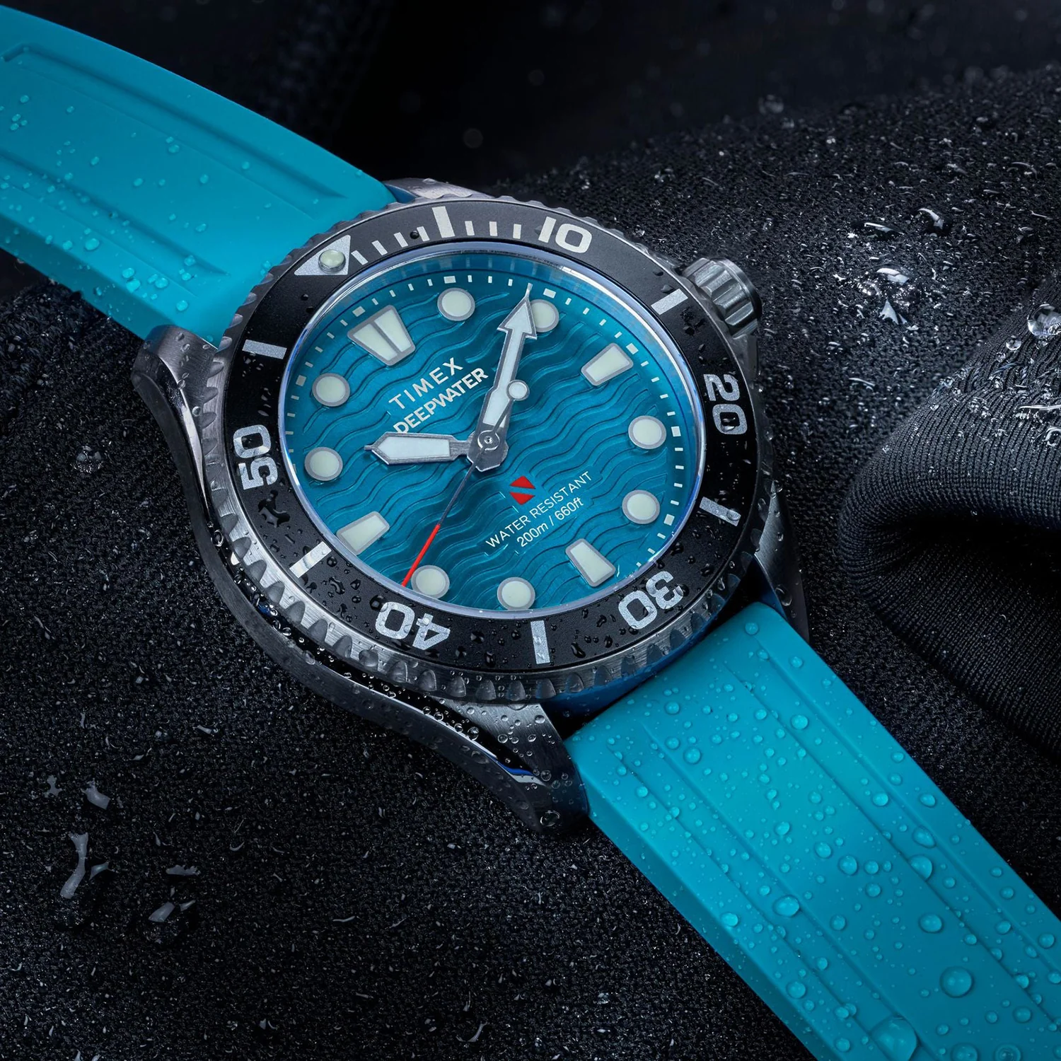 Deepwater Unisex Quartz Blue Dial Analog Rubber Watch TW2Y40400UJ - Image 7