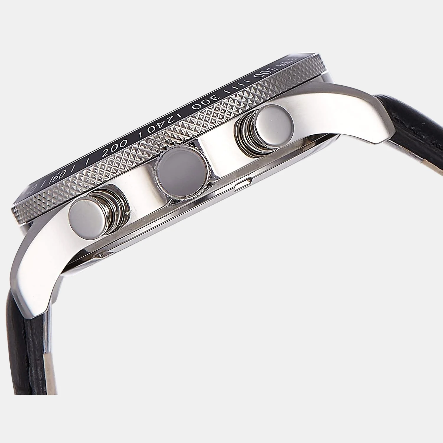 E Class Men Quartz Black Dial Chronograph Leather Watch TWEG14900 - Image 3