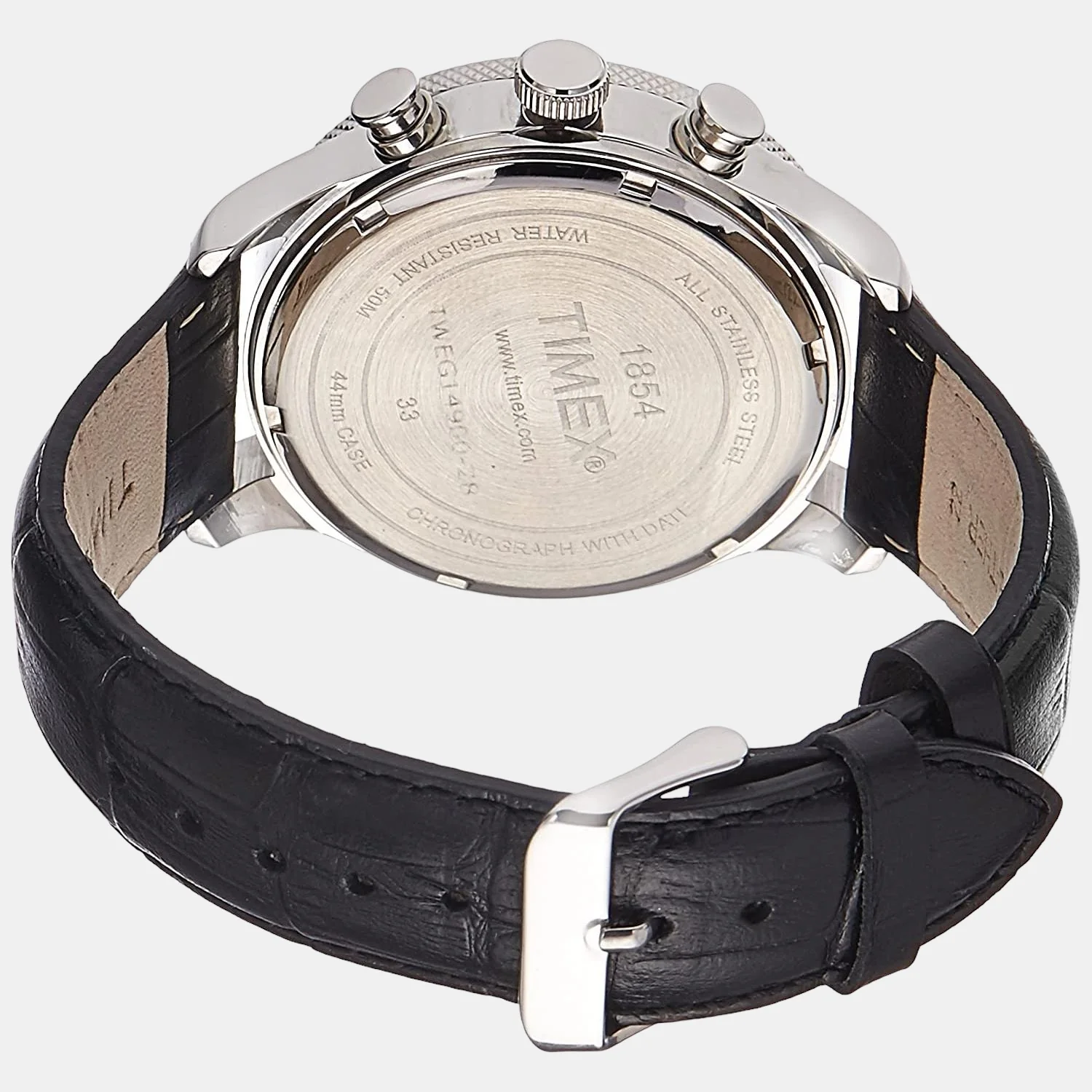 E Class Men Quartz Black Dial Chronograph Leather Watch TWEG14900 - Image 4