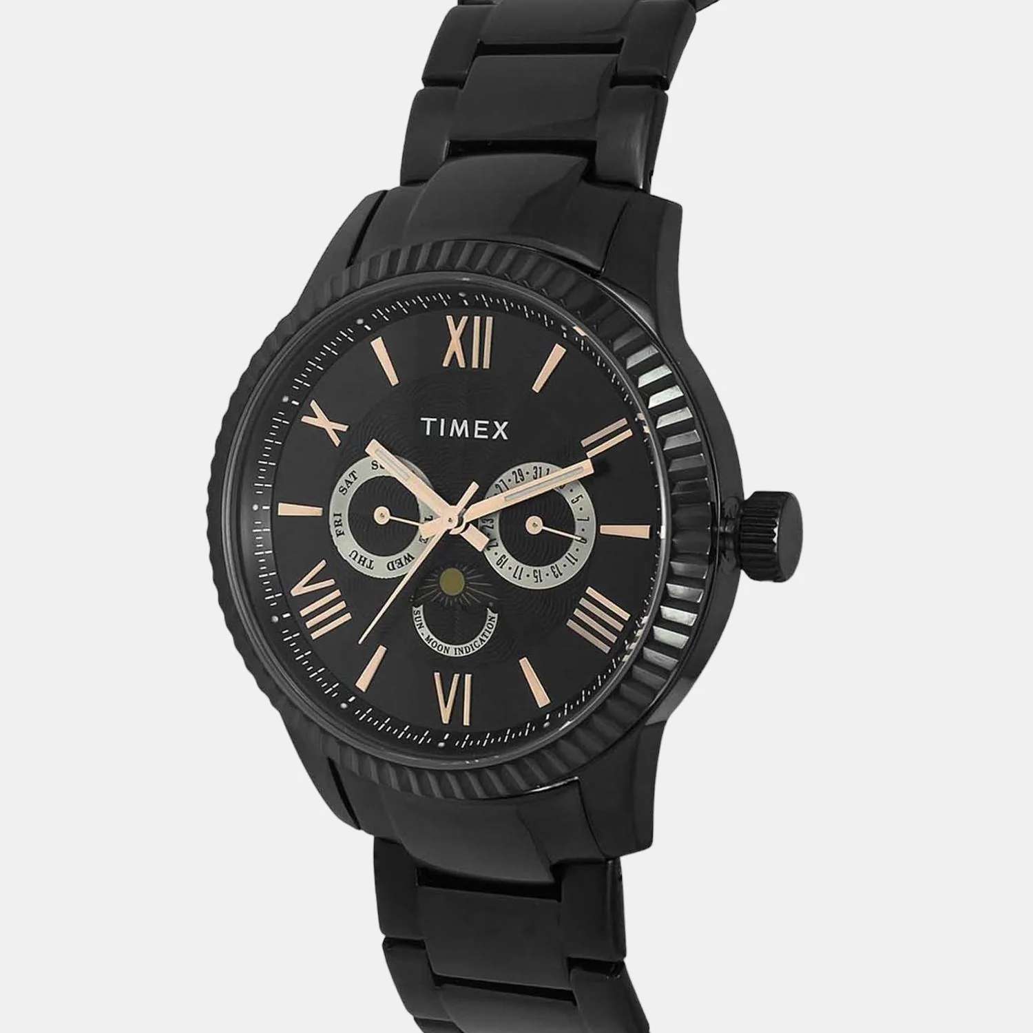 E Class Men Quartz Black Dial Chronograph Stainless Steel Watch TWEG15111 - Image 4