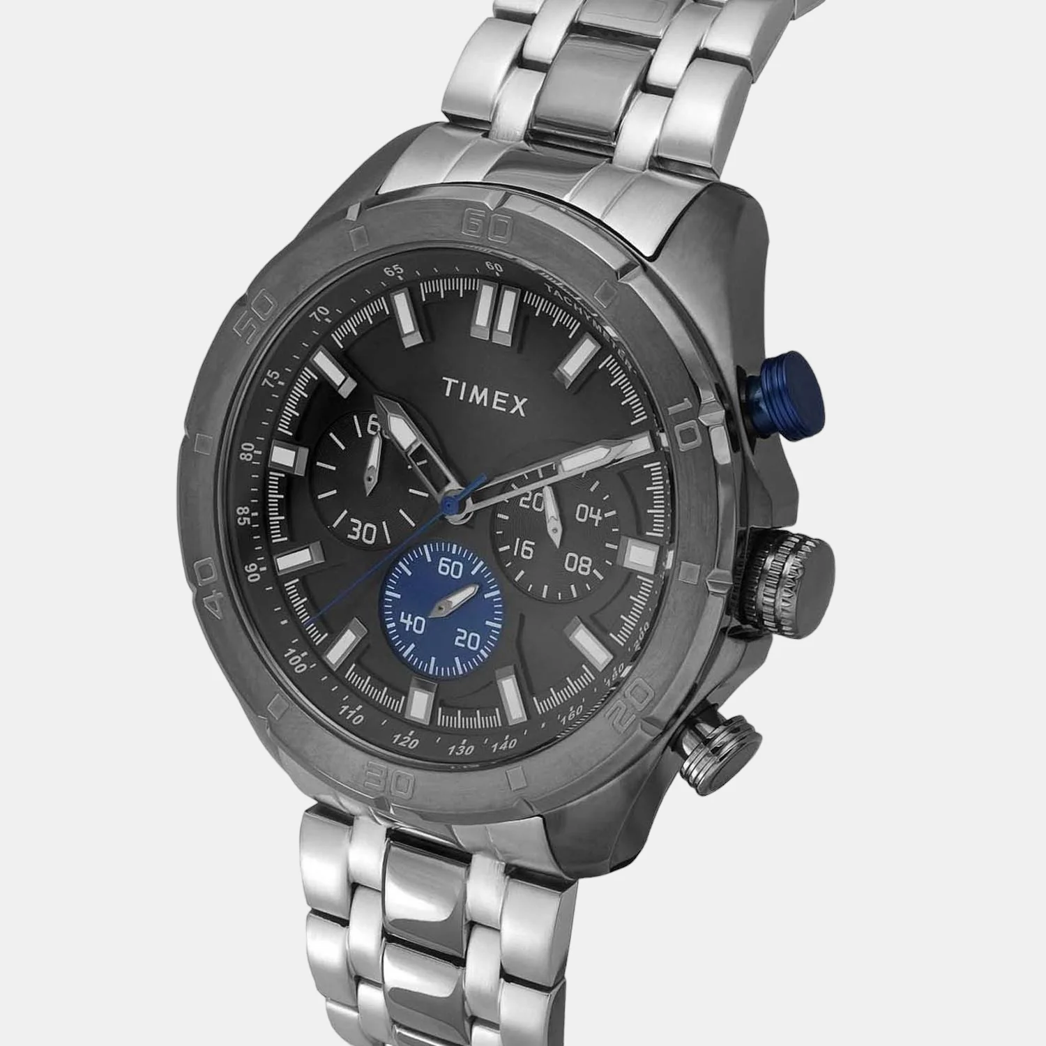 E Class Men Quartz Black Dial Chronograph Stainless Steel Watch TWEG20301 - Image 4