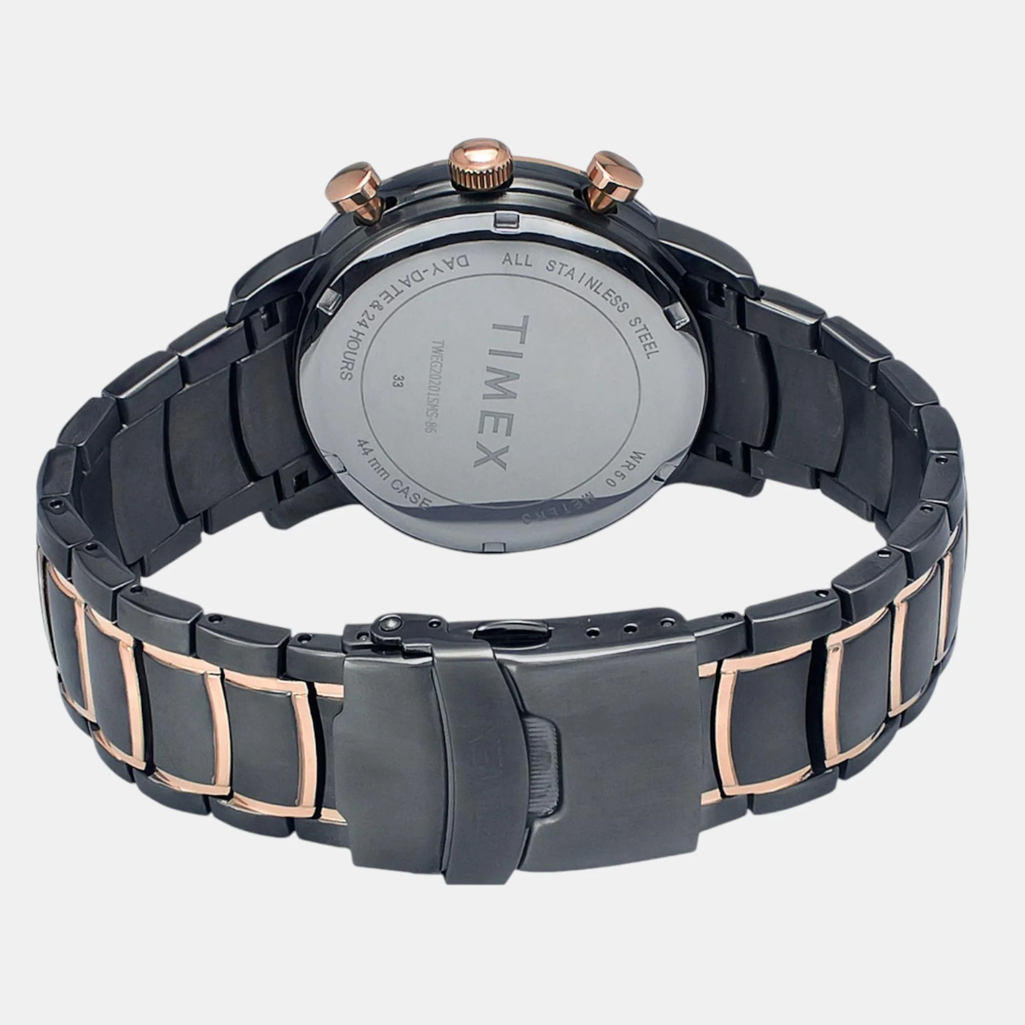 E Class Men Quartz Black Dial Multi-Function Stainless Steel Watch TWEG20206 - Image 4