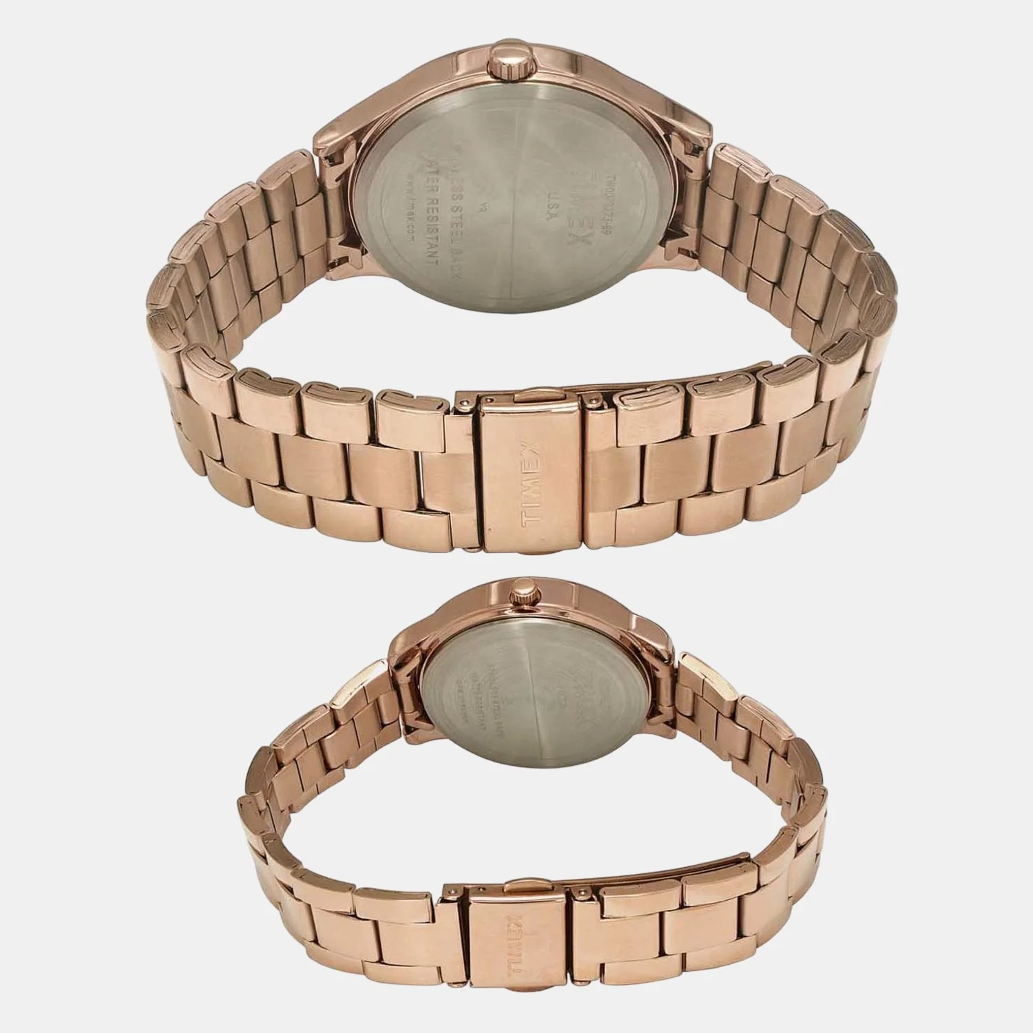 Empera Couple Quartz Rose Gold Dial Analog Stainless Steel Watch TW00PR273 - Image 3