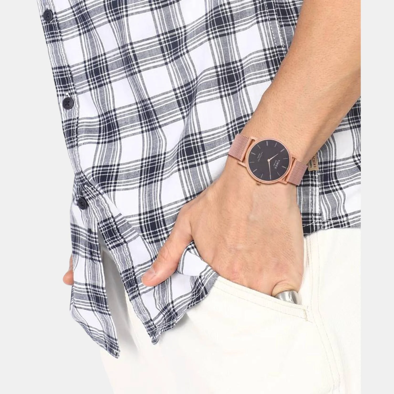 Empera Men Quartz Black Dial Analog Stainless Steel Watch TWEG17411 - Image 4