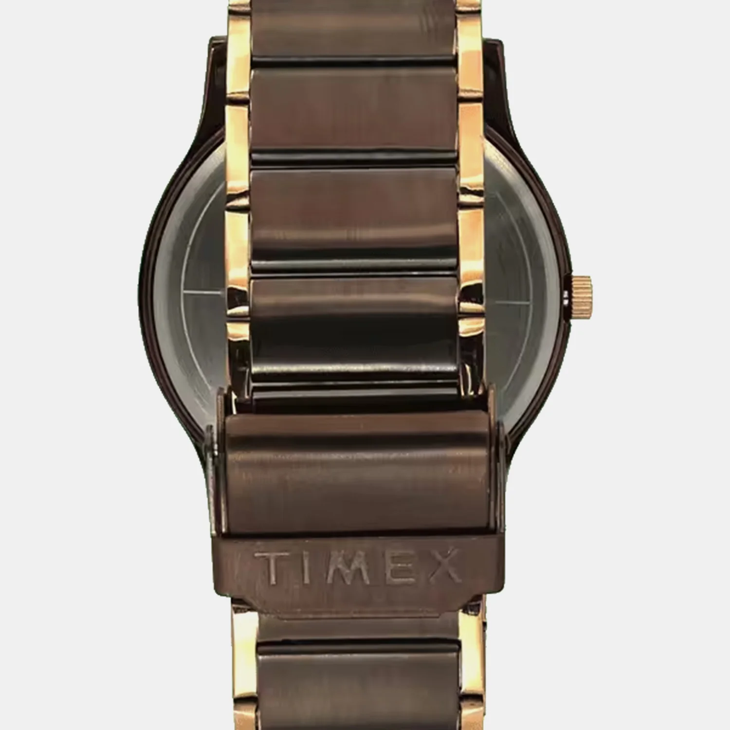 Fashion Men Quartz Brown Dial Analog Stainless Steel Watch TW000R464 - Image 3