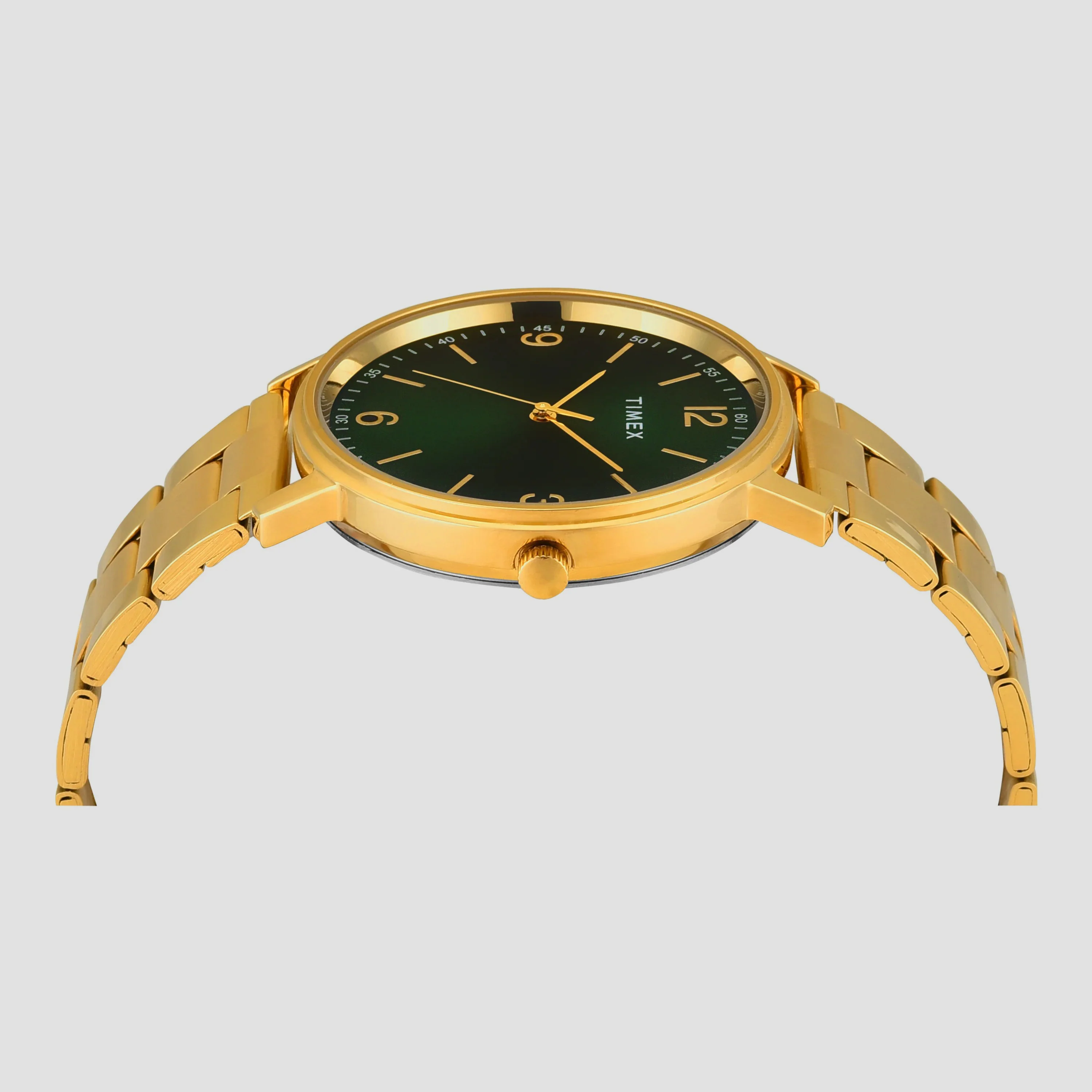 Fashion Men Quartz Green Dial Analog Stainless Steel Watch TW0TG8027 - Image 4