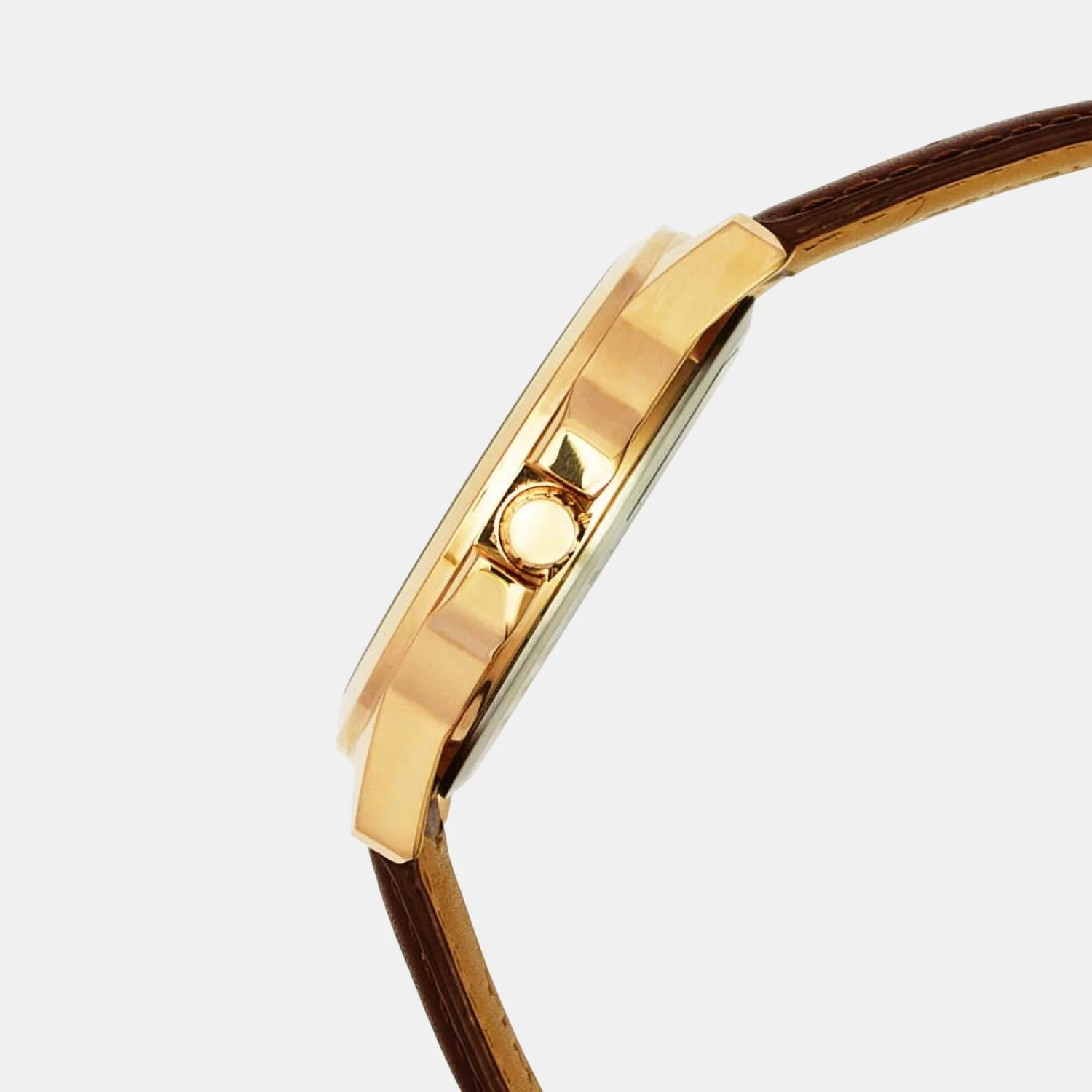 Fashion Men Quartz Silver Dial Chronograph Leather Watch TWEG16519 - Image 3