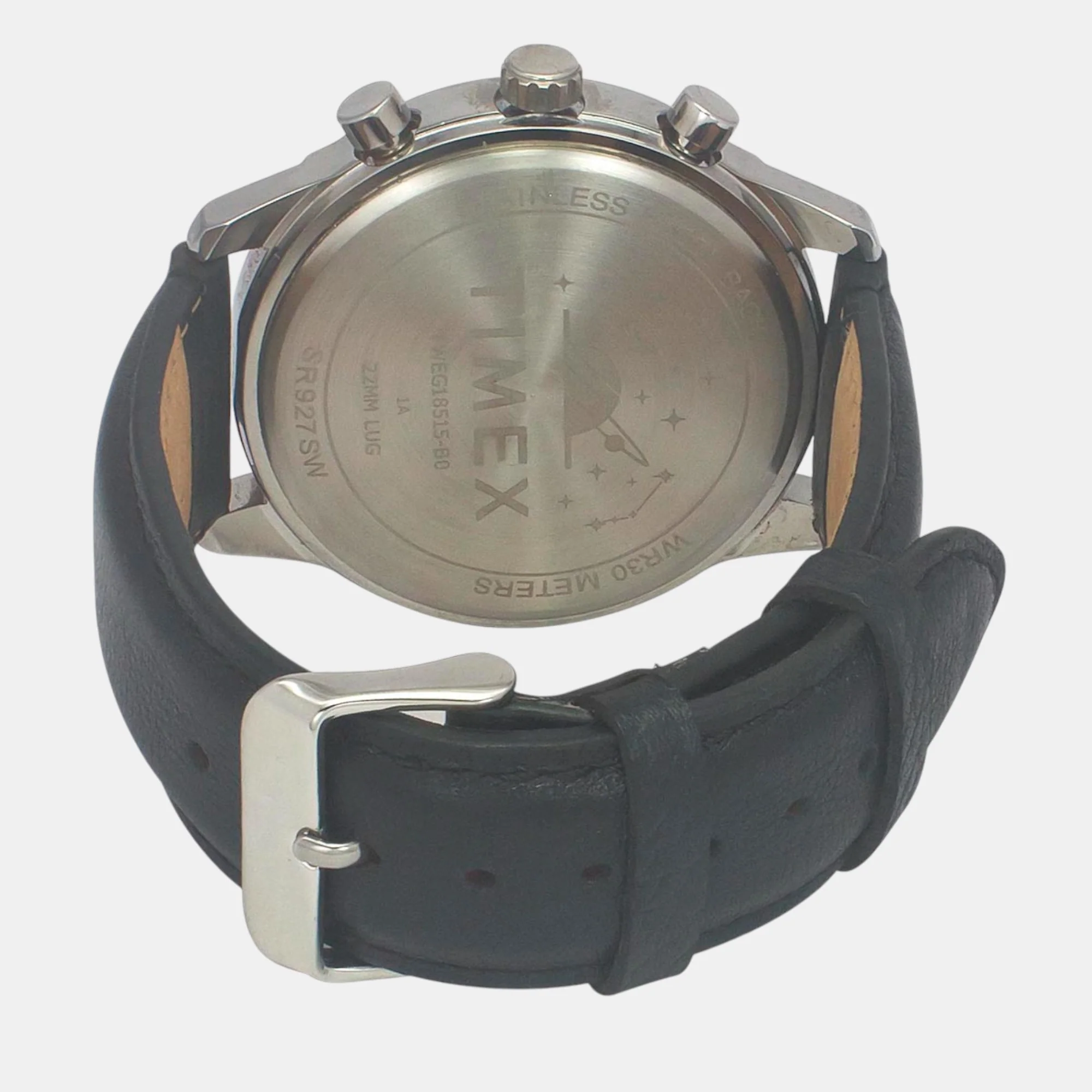 Fashion Men Quartz Teal Dial Chronograph Leather Watch TWEG18515 - Image 4