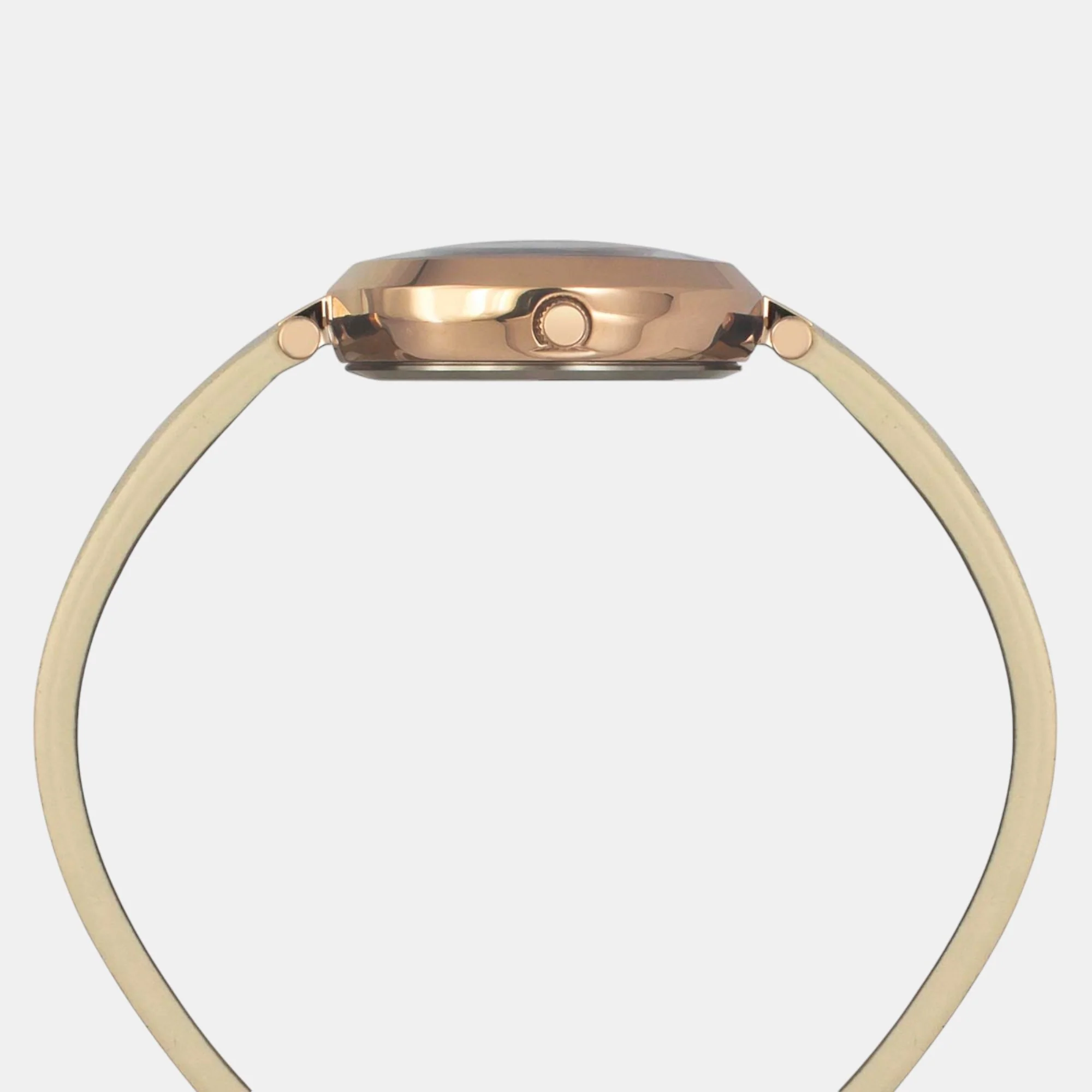 Fashion Women Quartz Orange Dial Analog Leather Watch TWEL19201 - Image 3