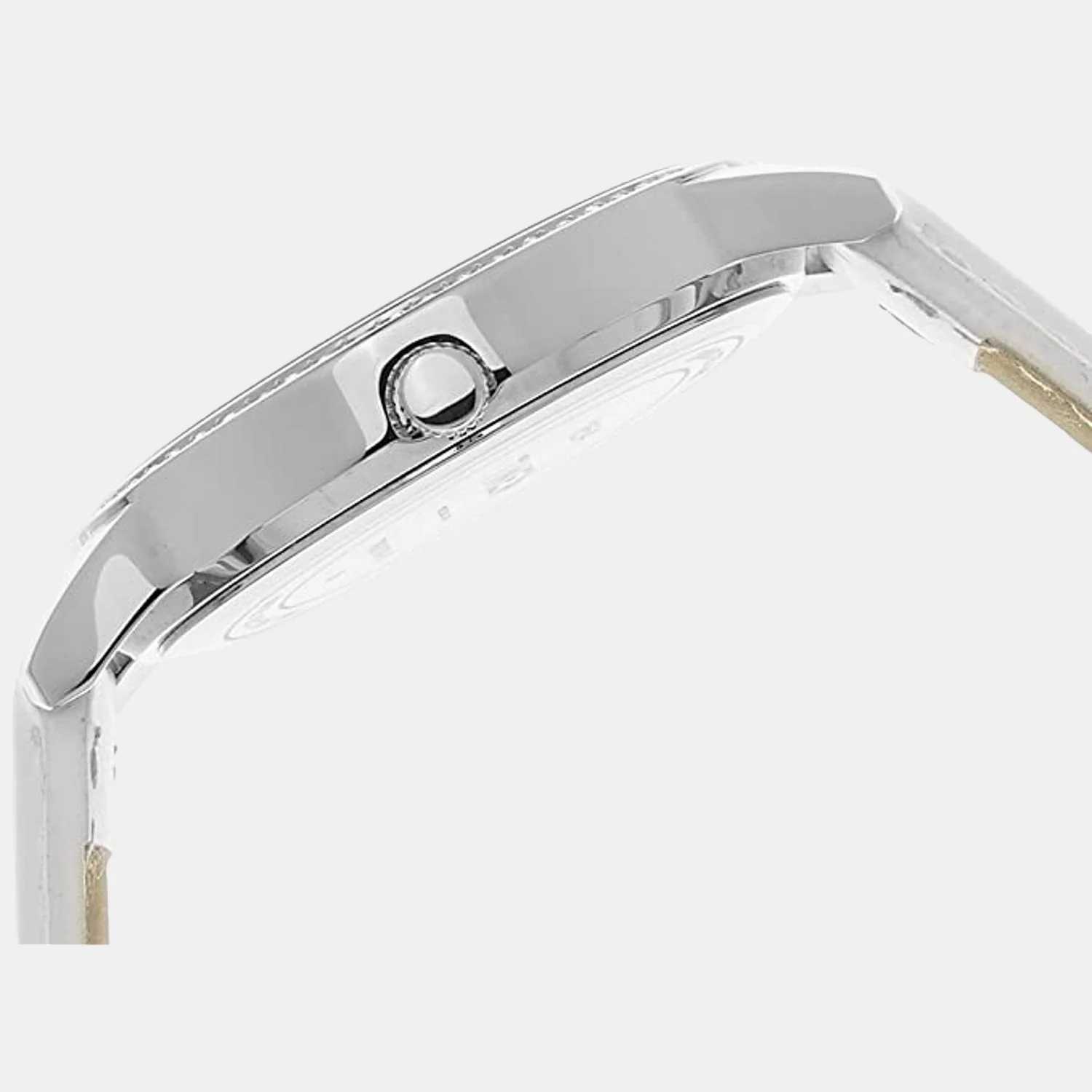 Fashion Women Quartz Silver Dial Analog Leather Watch TW000Y803 - Image 3