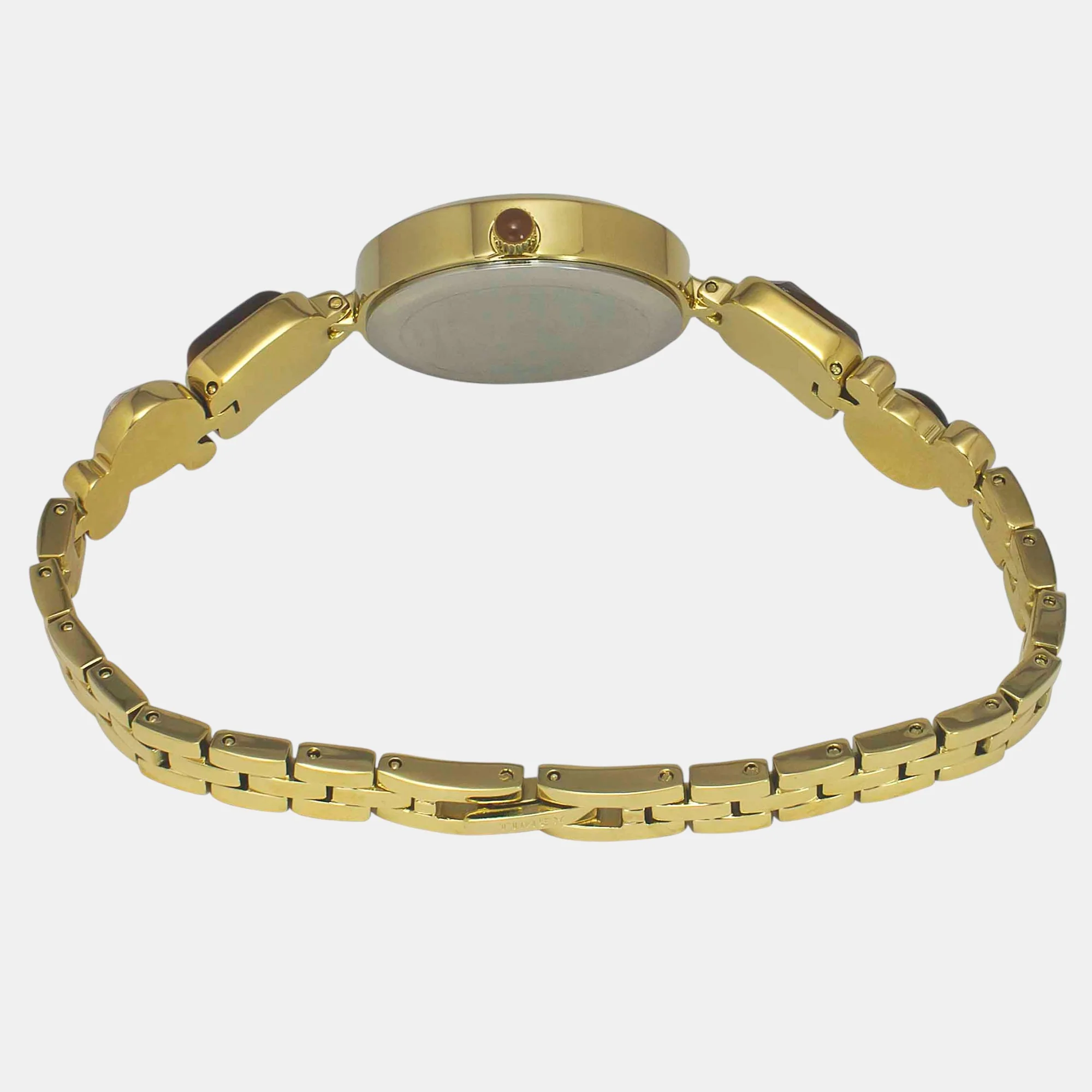 Fria Women Quartz Brown Dial Analog Brass Watch TWEL17800 - Image 4