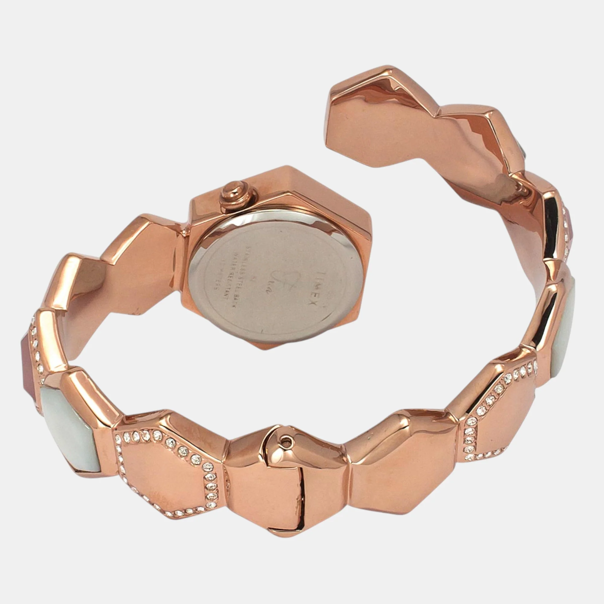 Fria Women Quartz Pink Dial Analog Brass Watch TWEL17903 - Image 4