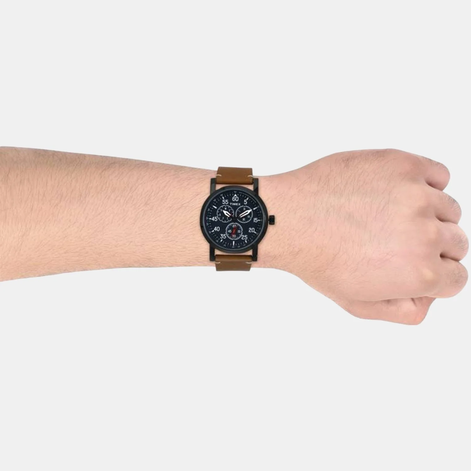 Men Quartz Blue Dial Multi-Function Leather Watch TWEG16603 - Image 4