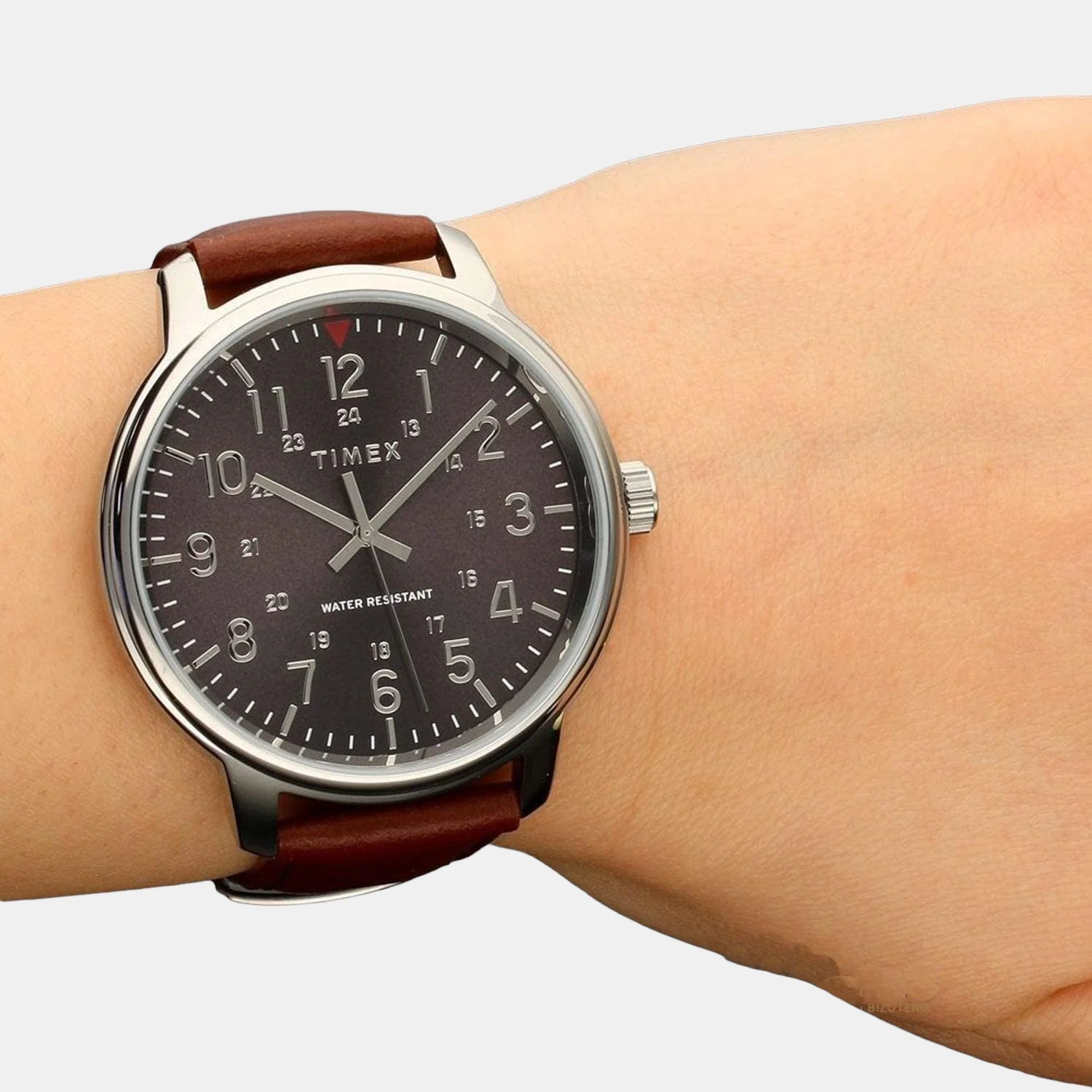 Men Quartz Brown Dial Analog Leather Watch TW2R85700 - Image 4