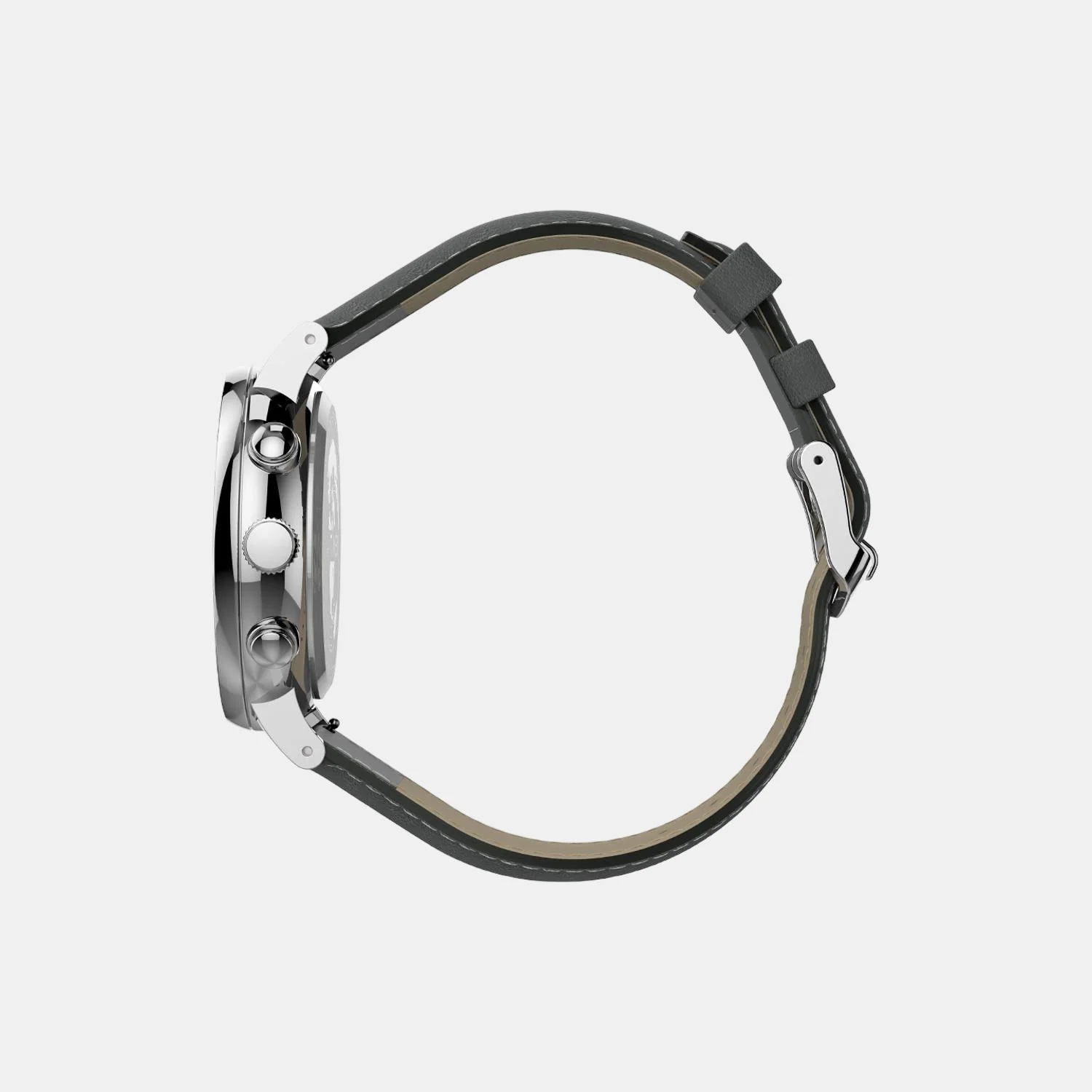 Men Quartz Grey Dial Chronograph Leather Watch TW2T67500 - Image 3