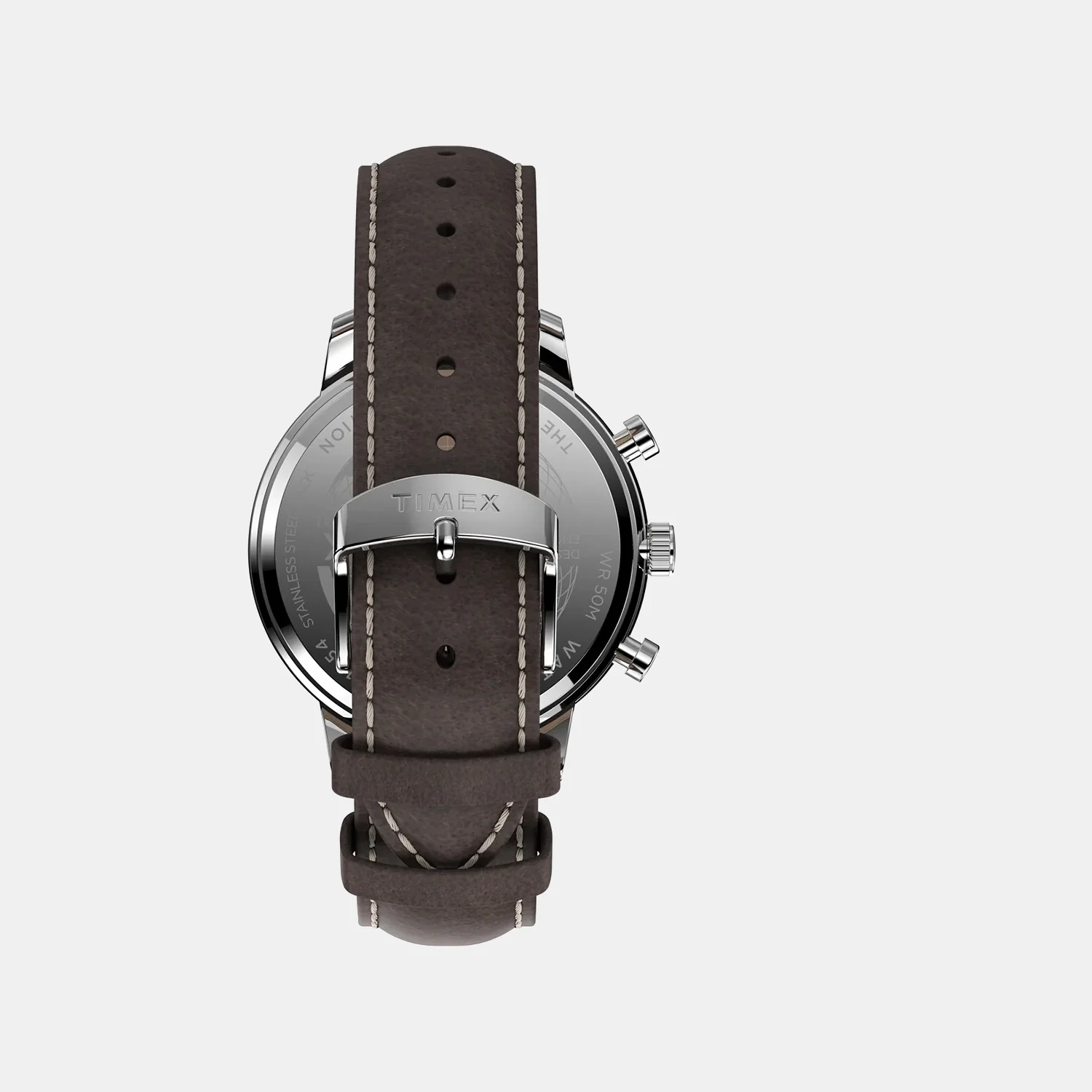 Men Quartz White Dial Analog Leather Watch TW2U38800UJ - Image 3