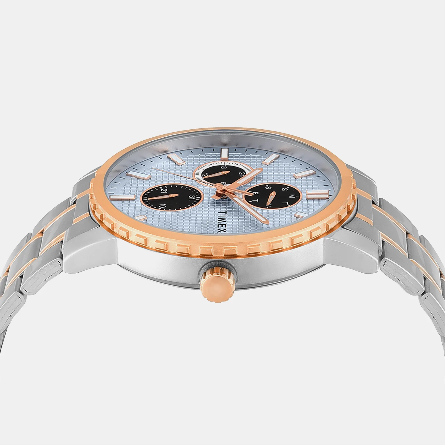 Trendline Men Quartz Blue Dial Multi-Function Stainless Steel Watch TWEG34702 - Image 4