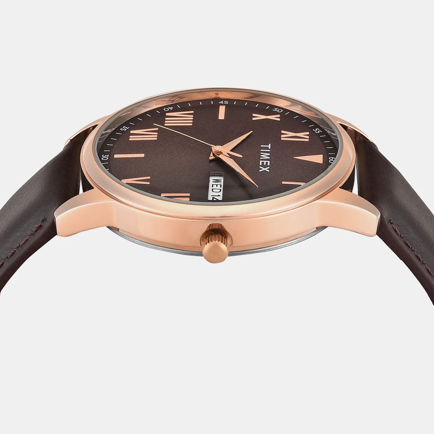 Trendline Men Quartz Brown Dial Analog Leather Watch TWTG12114 - Image 6