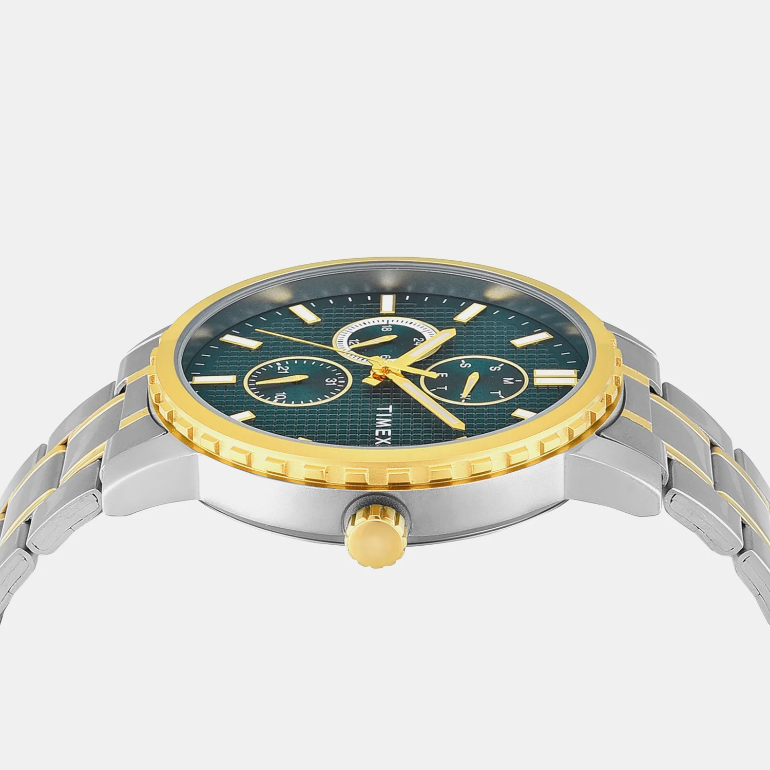 Trendline Men Quartz Teal Dial Multi-Function Stainless Steel Watch TWEG34701 - Image 4