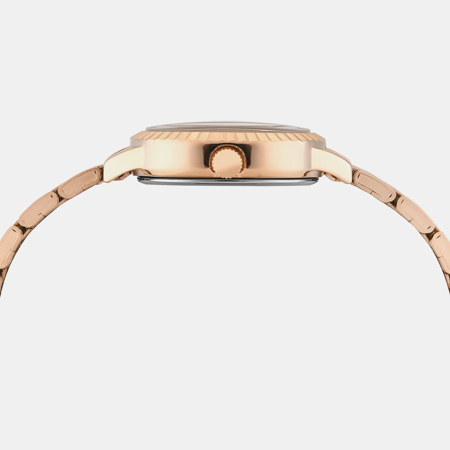 Trendline Women Quartz Burgundy Dial Analog Stainless Steel Watch TWEL27300 - Image 3