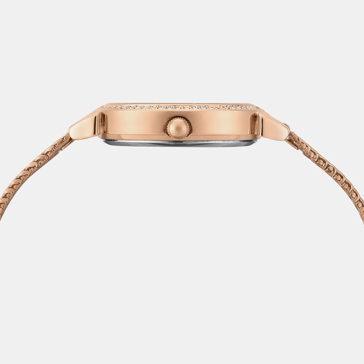 Trendline Women Quartz Rose Gold Dial Analog Stainless Steel Watch TWEL22304 - Image 3