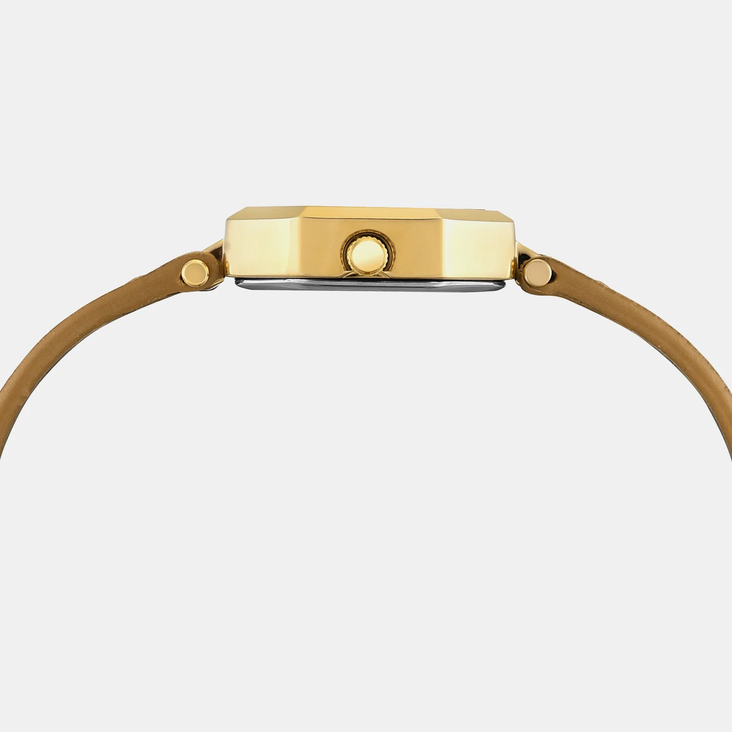 Trendline Women Quartz Yellow Dial Analog Leather Watch TWEL26900 - Image 3