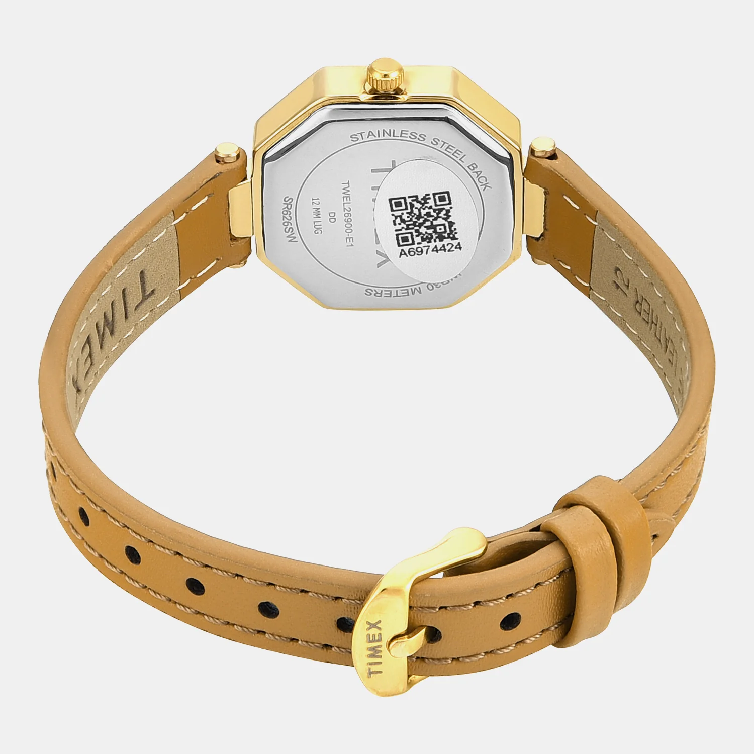 Trendline Women Quartz Yellow Dial Analog Leather Watch TWEL26900 - Image 5