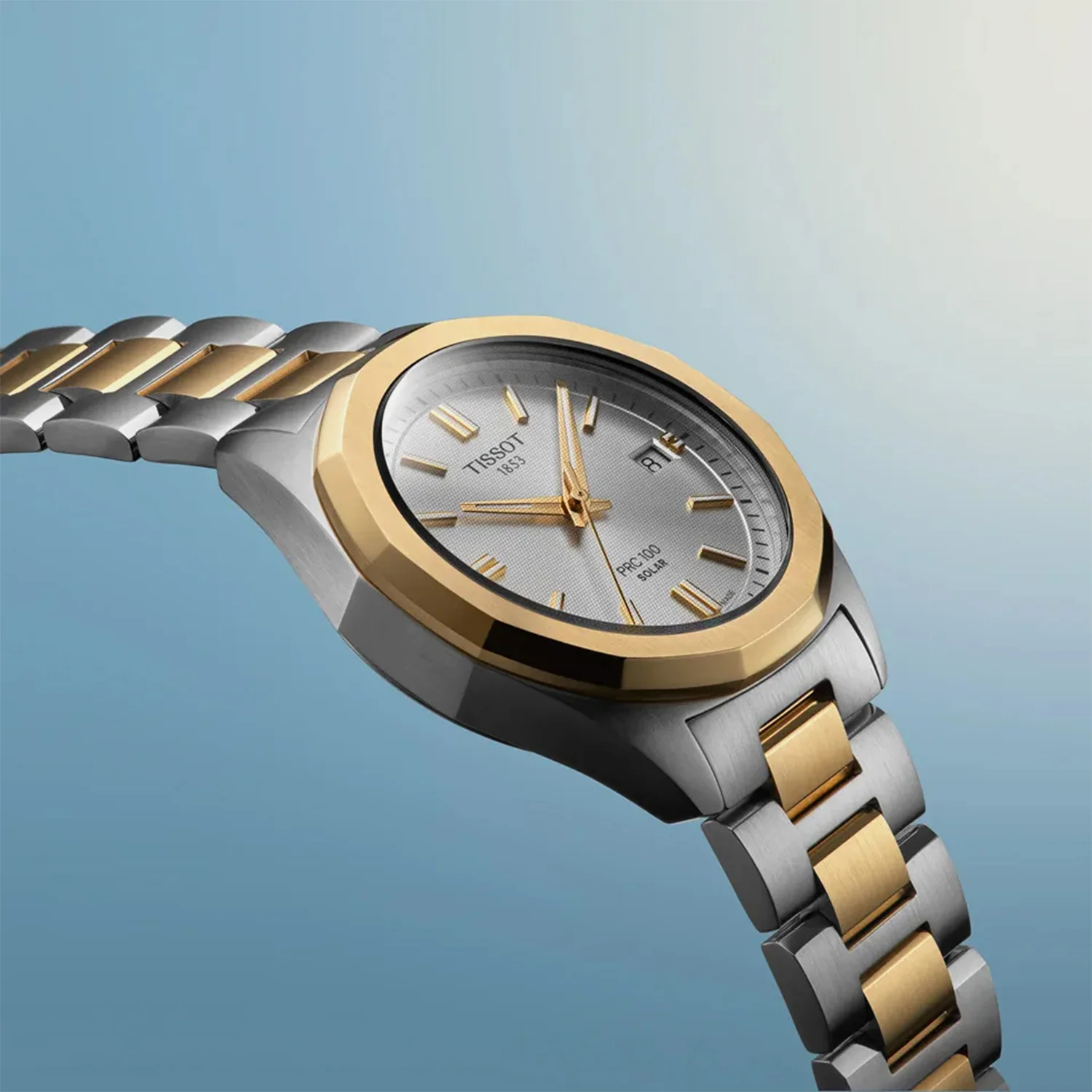 Classic Contemporary Men Quartz Silver Dial Analog Stainless Steel Watch T1518222203100 - Image 7