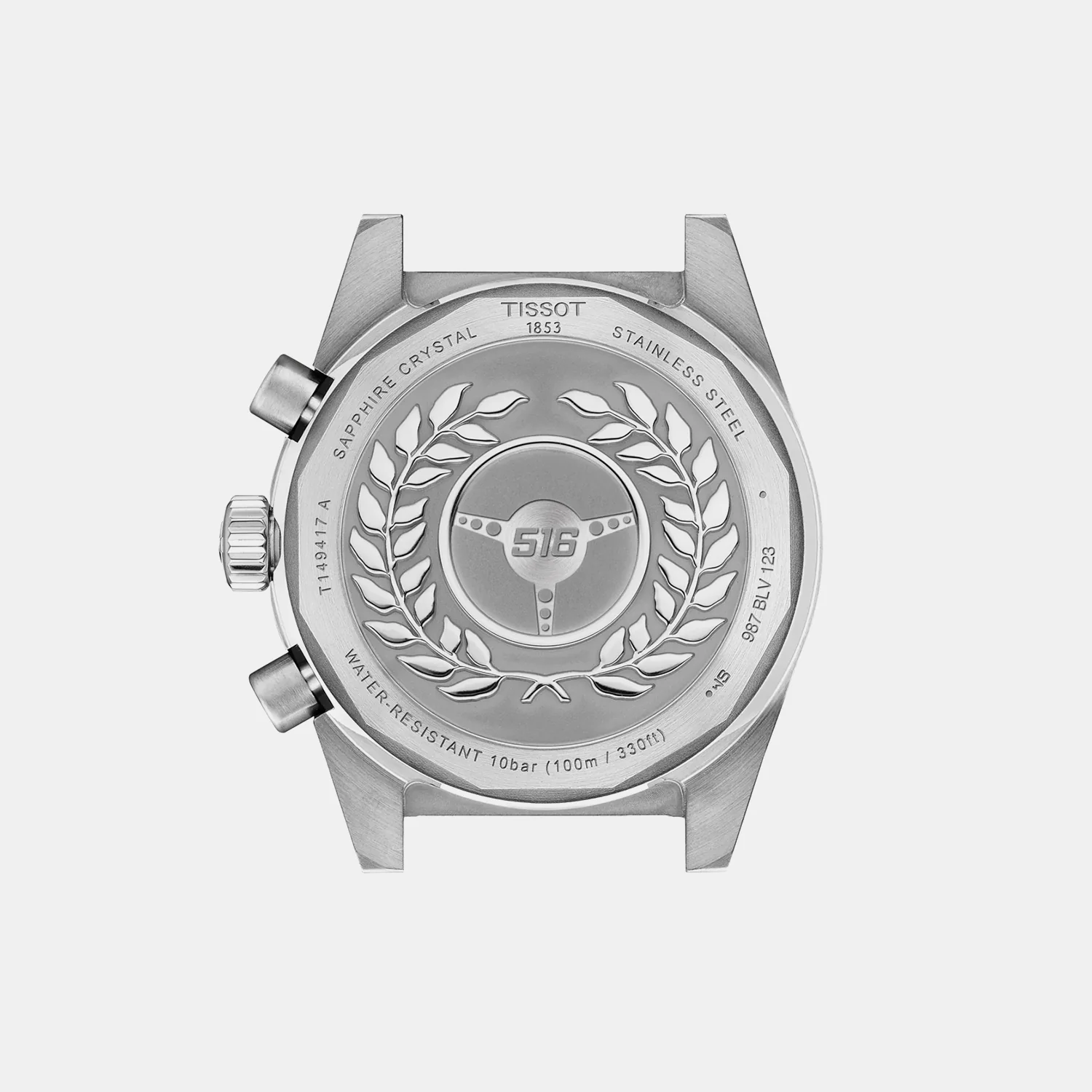 PR516 Men Quartz Blue Dial Chronograph Stainless Steel Watch T1494171104101 - Image 4