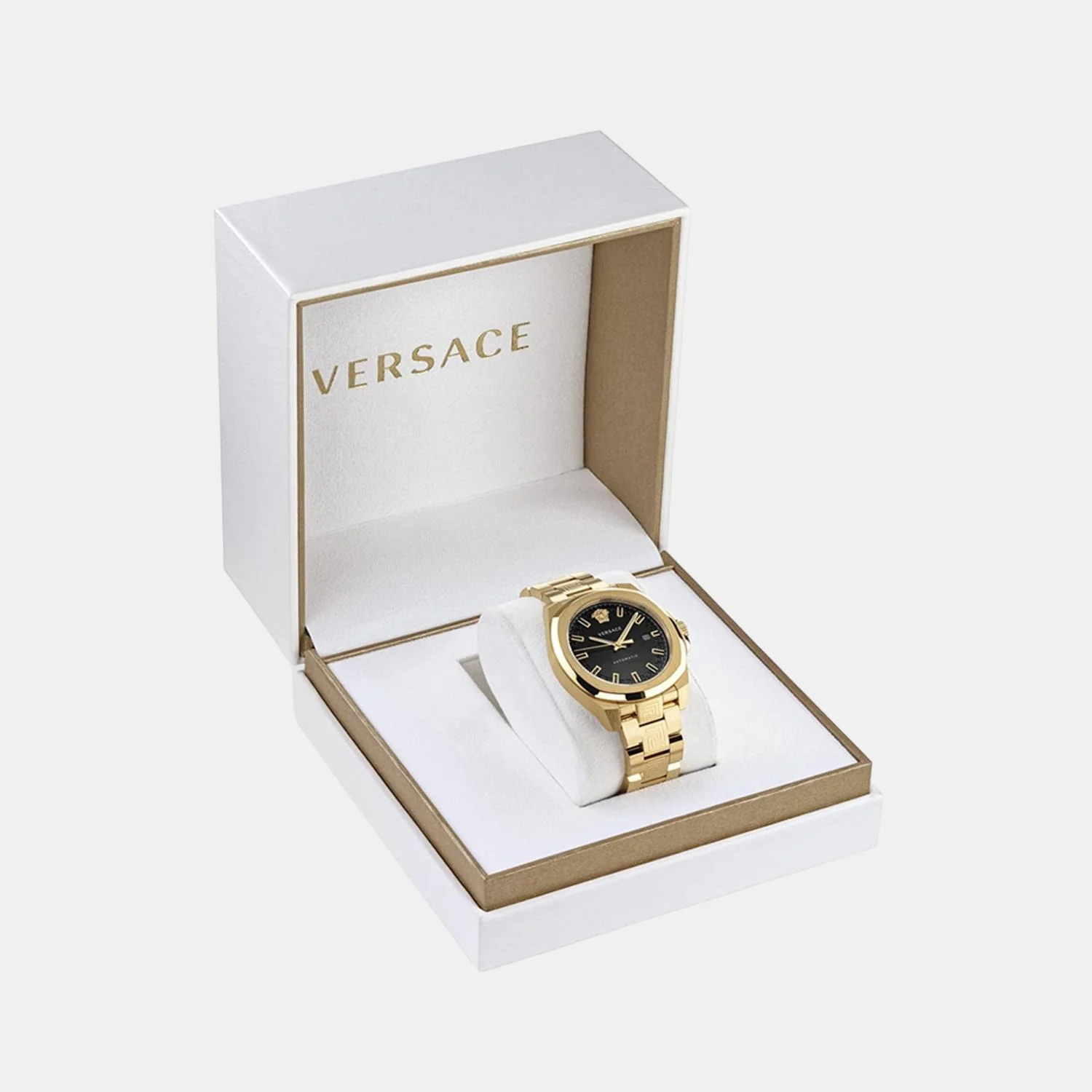 Men Automatic Black Dial Analog Stainless Steel Watch VE2A00121 - Image 5