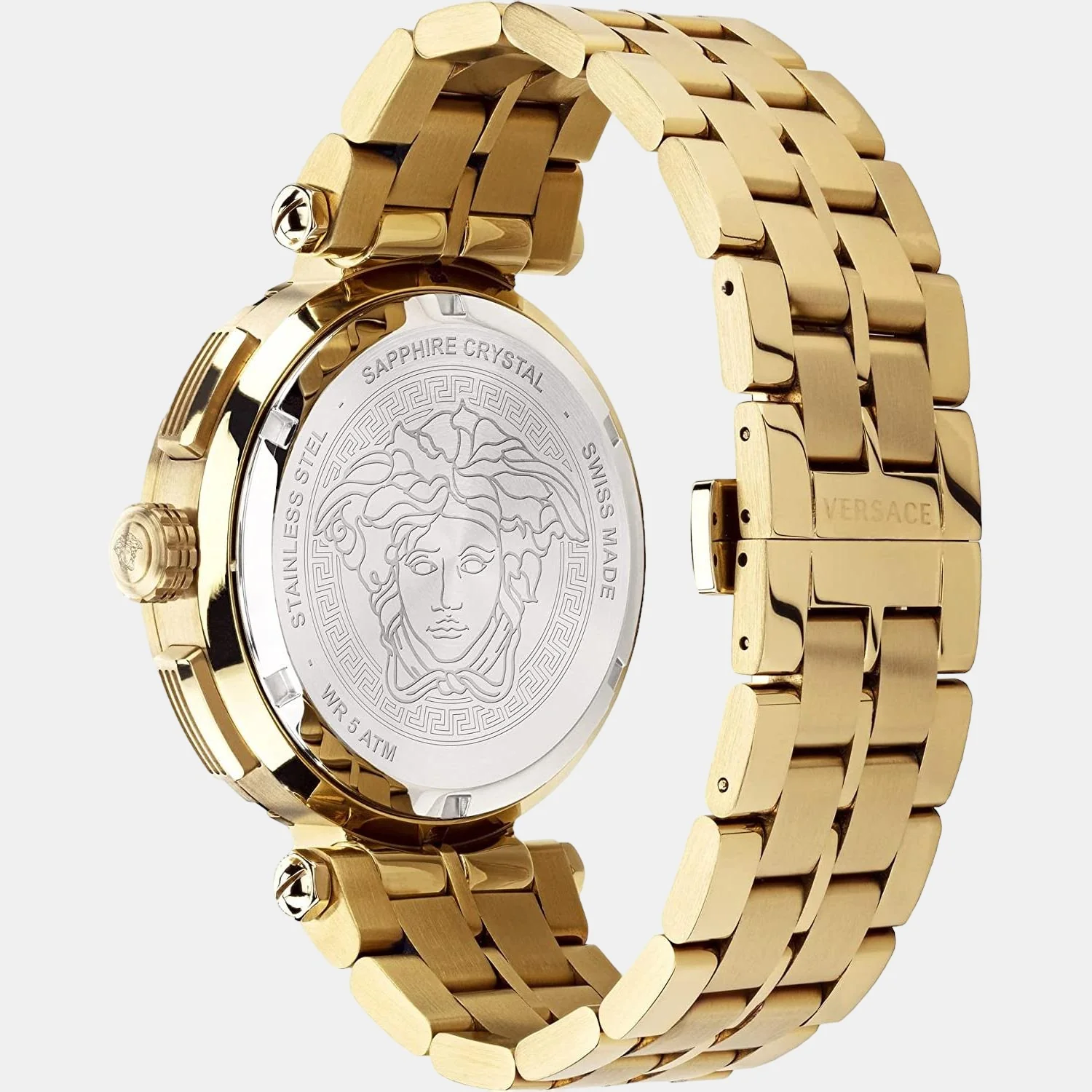 Men Quartz Black Dial Chronograph Stainless Steel Watch VEPM00720 - Image 3