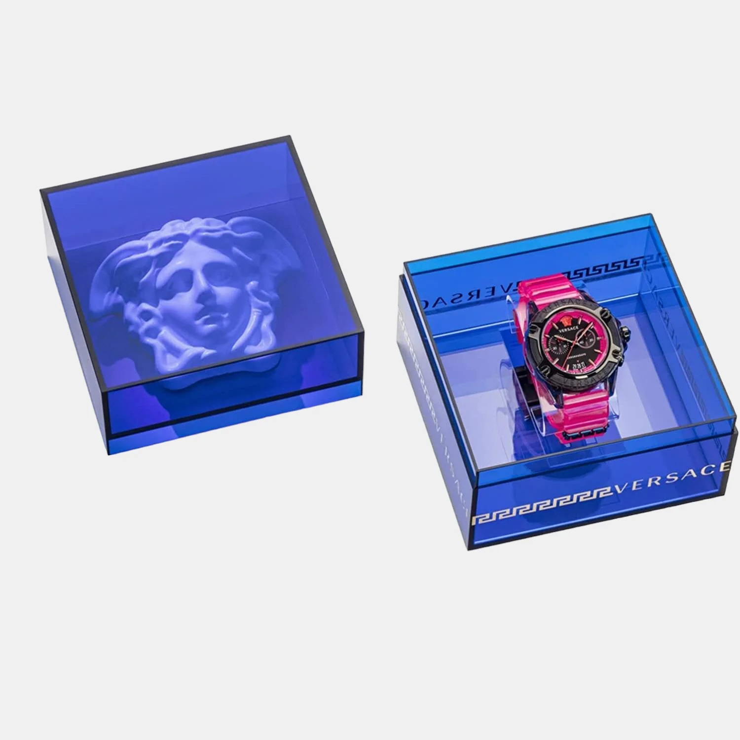 Unisex Quartz Pink Dial Chronograph Silicone Watch VEZ700221 - Image 4